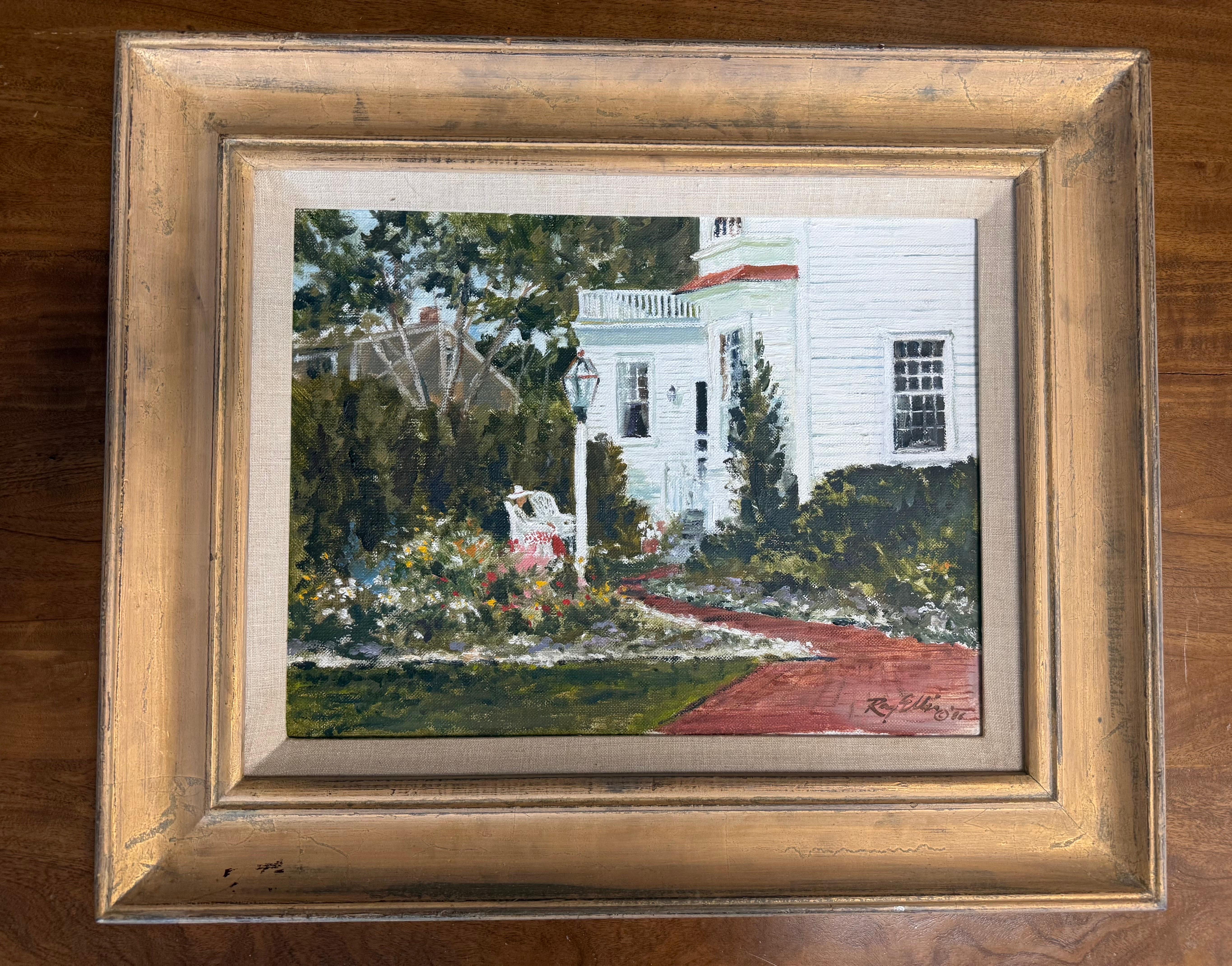 Original Signed Ray G. Ellis (1921-2013) Painting Edgartown Martha's Vineyard im Angebot 3