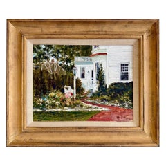 Original Signed Ray G. Ellis (1921-2013) Painting Edgartown Martha's Vineyard