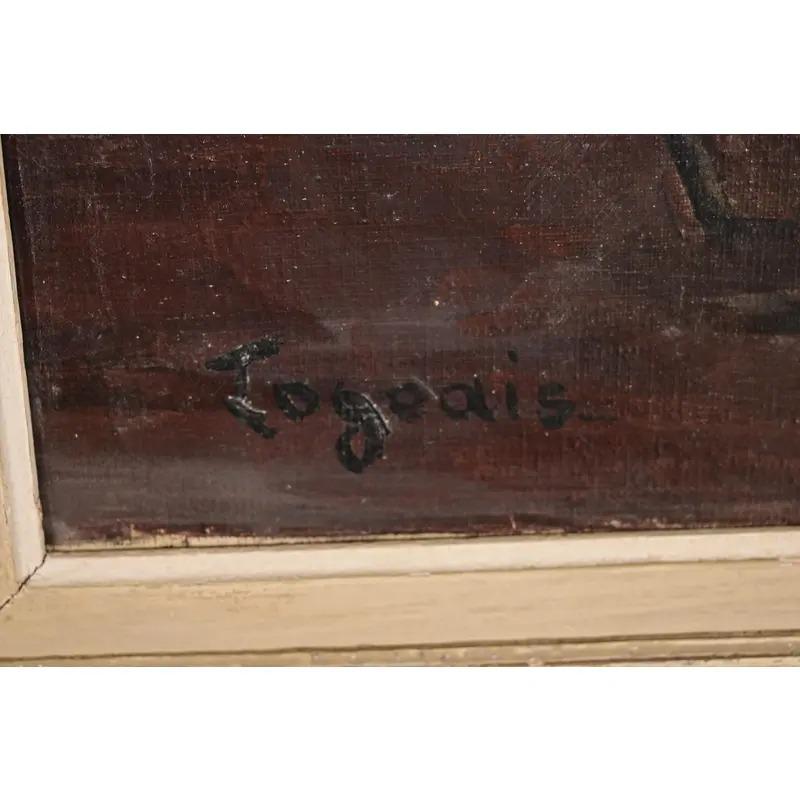 Original signiert Roberte Holly-Logeais Gerahmtes Ölgemälde auf Leinwand im Angebot 7