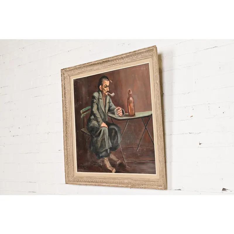 Original signiert Roberte Holly-Logeais Gerahmtes Ölgemälde auf Leinwand (Sonstiges) im Angebot