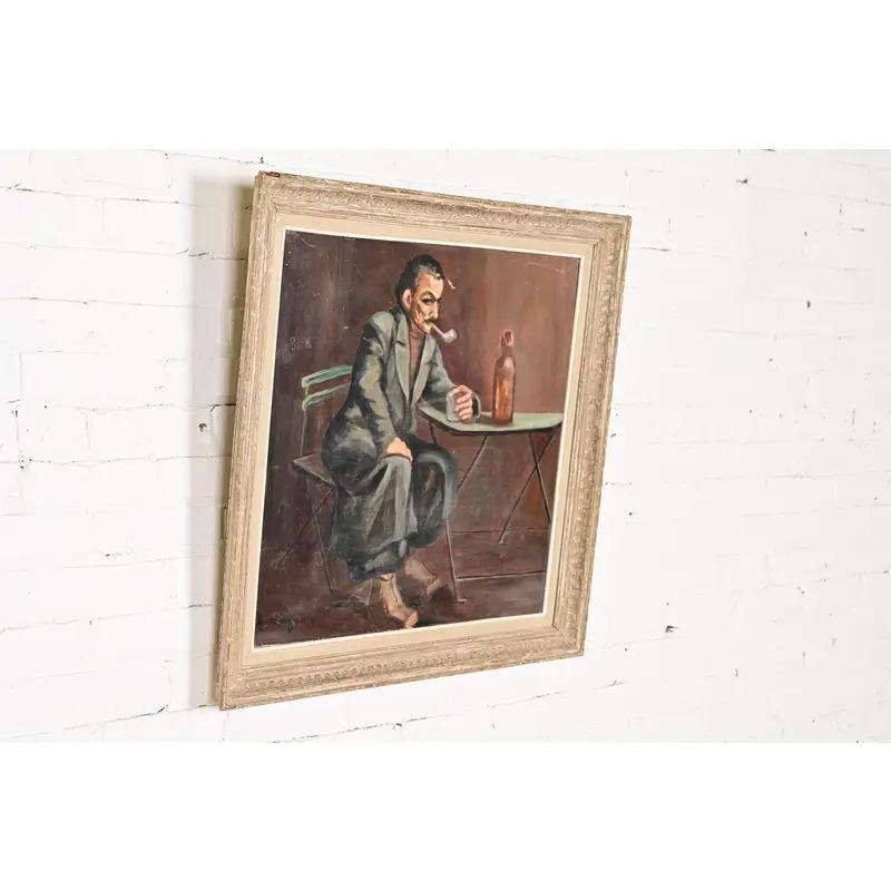 Original signiert Roberte Holly-Logeais Gerahmtes Ölgemälde auf Leinwand (Deutsch) im Angebot