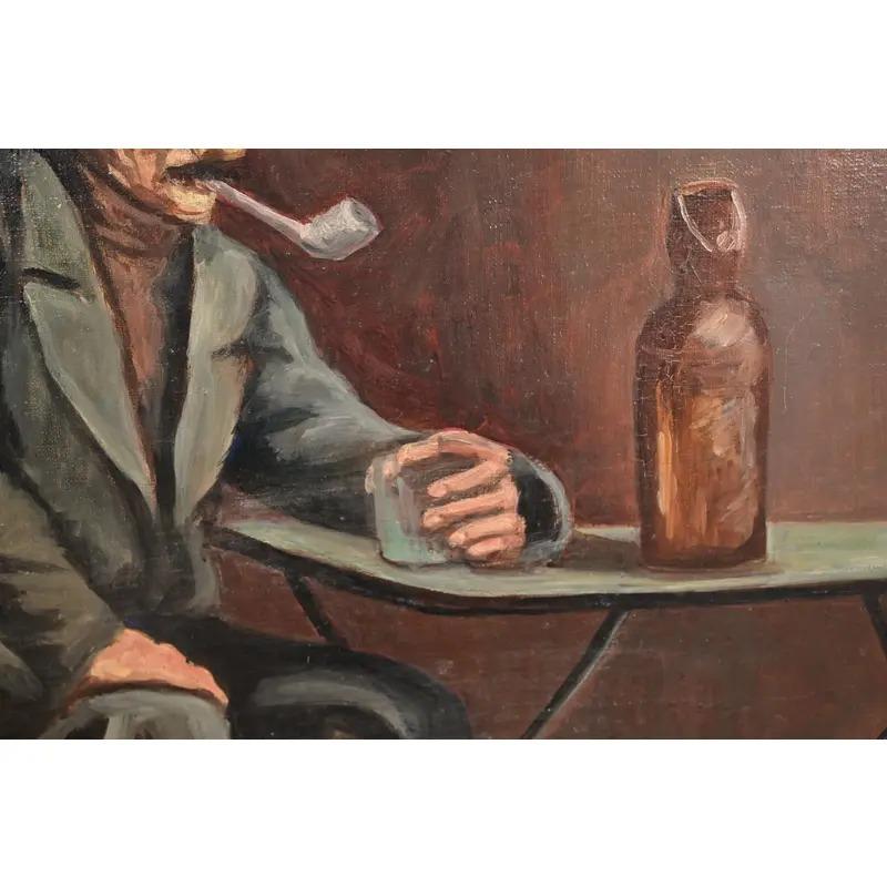 Original signiert Roberte Holly-Logeais Gerahmtes Ölgemälde auf Leinwand (20. Jahrhundert) im Angebot