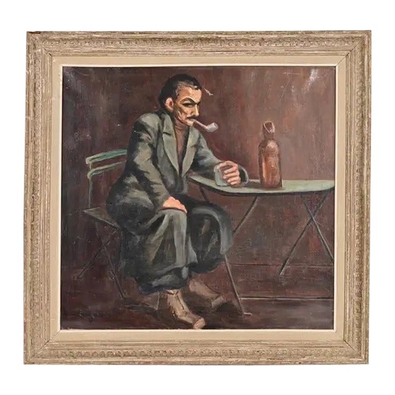 Original Signed Roberte Holly-Logeais Framed Oil Painting on Canvas