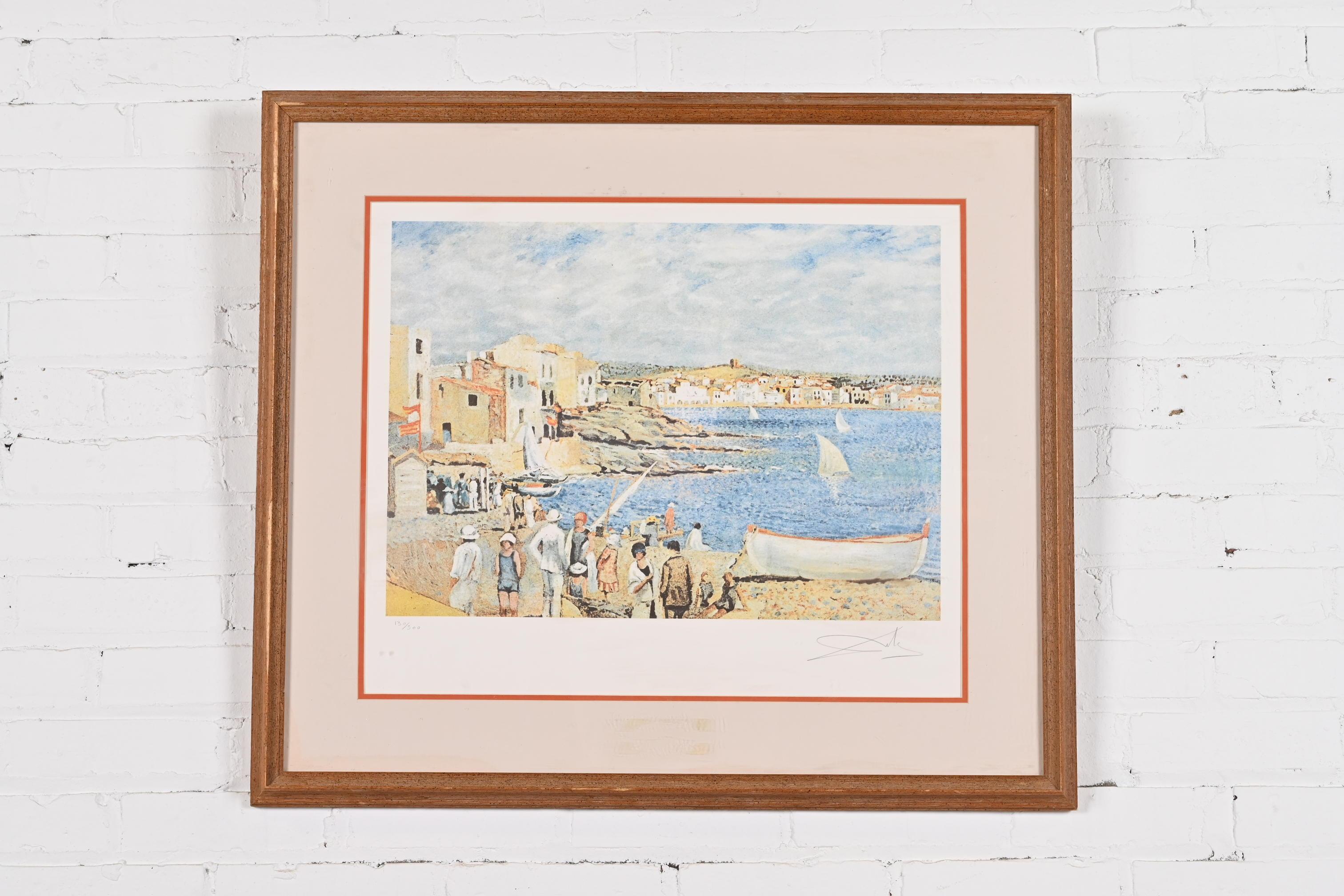 The lithograph depicts Llaner Beach in Cadaqués, a coastal village in Catalonia, Spain, where Dalí spent his childhood and had a summer home.

By Salvador Dali (signed and numbered by the artist)

Spain, Circa 1973

Measures: 31