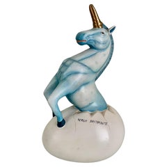 Original Signed Sergio Bustamante Unicorn Sculpture