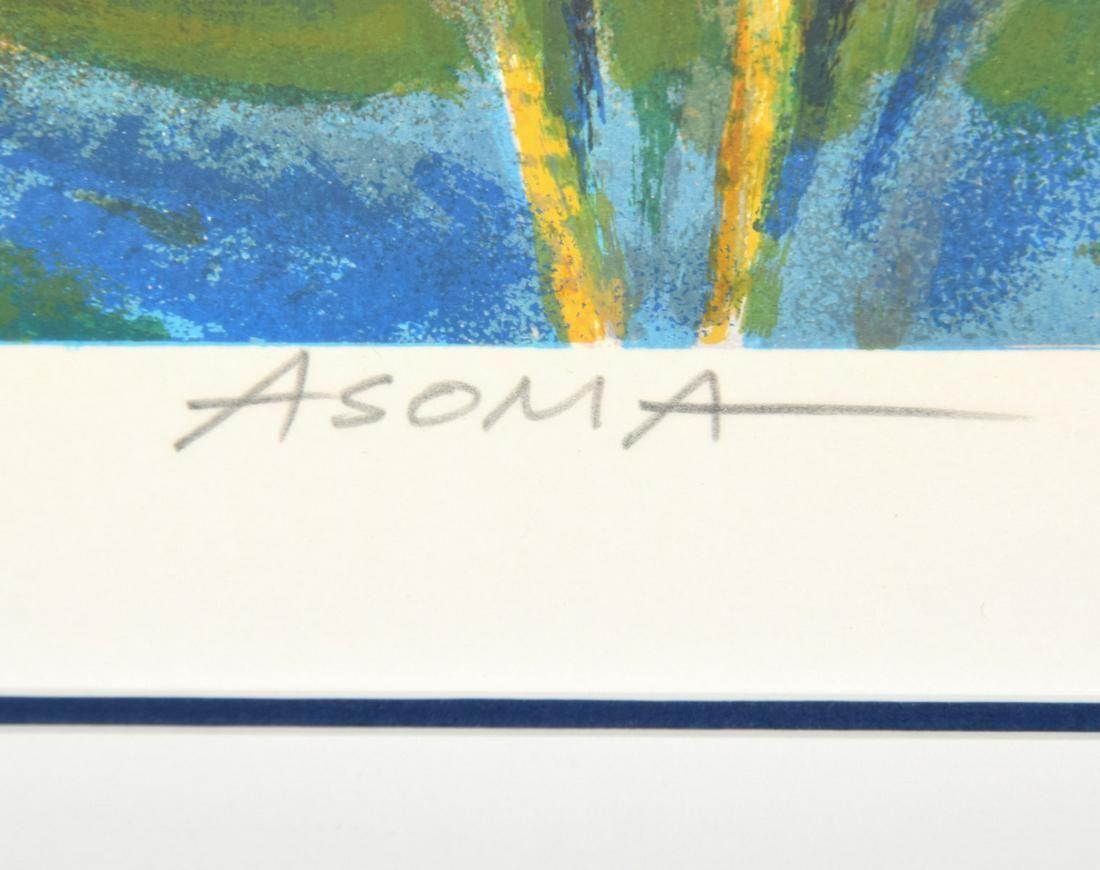 Giapponese Serigrafia originale firmata di Tadashi Asoma 