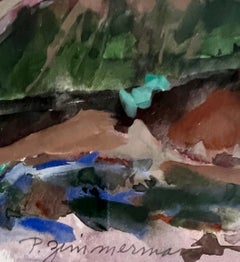 Original Signed Watercolor Painting by Paul Zimmerman Comes the Night