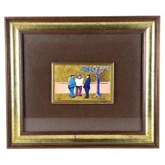 Serigrafia originale Notizio, dipinta a mano, Mario Rosati, Italia, 1983