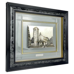 Original Silver and Gold relief picture by BRUNEL Srl Preziosi D'Autore, Italy