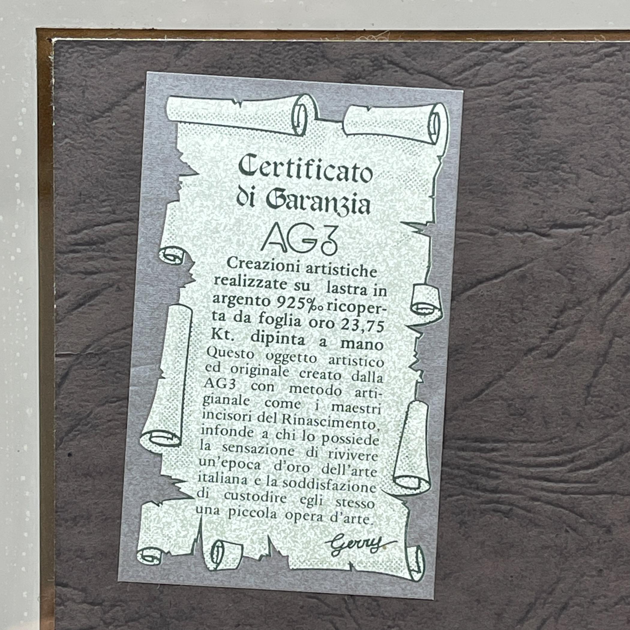Original Silver and Gold relief picture collection AG3, Italy, 2000s For Sale 4