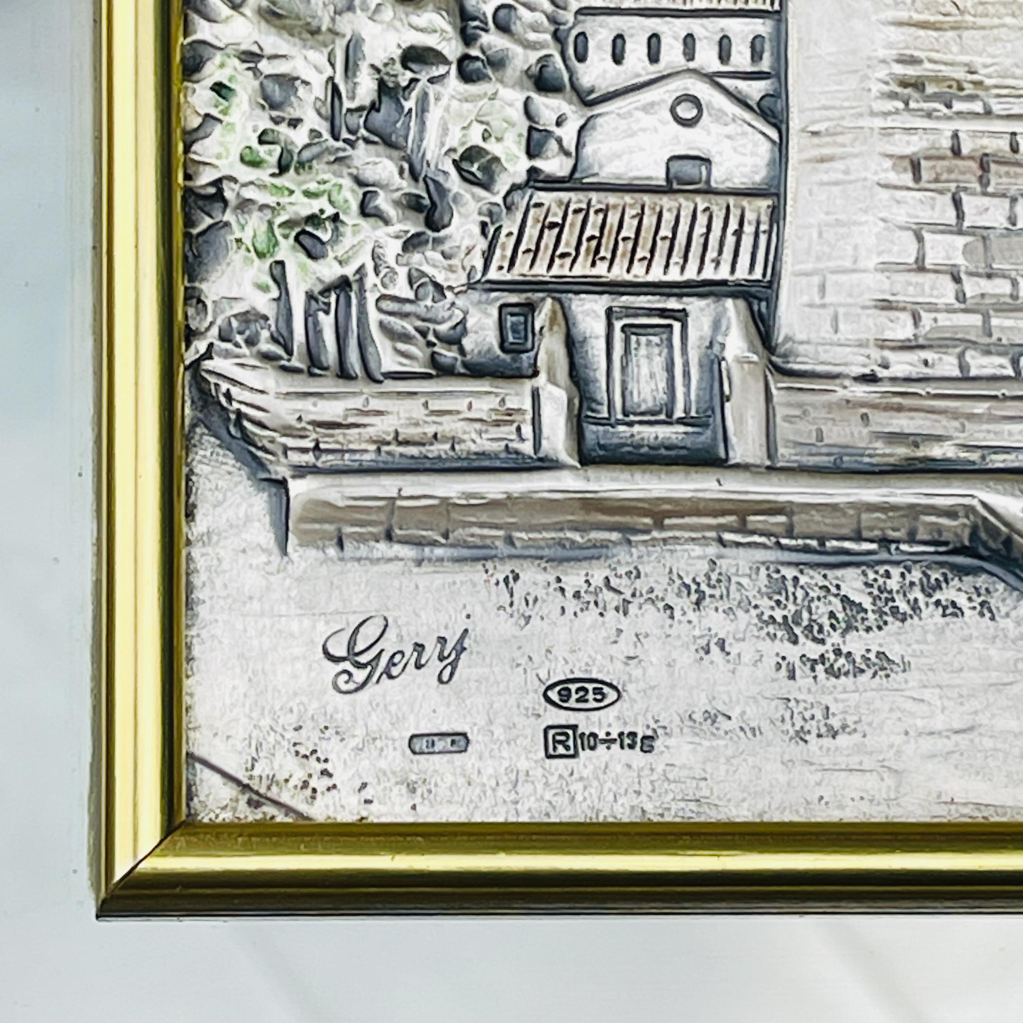 Italian Original Silver and Gold relief picture collection AG3, Italy, 2000s For Sale