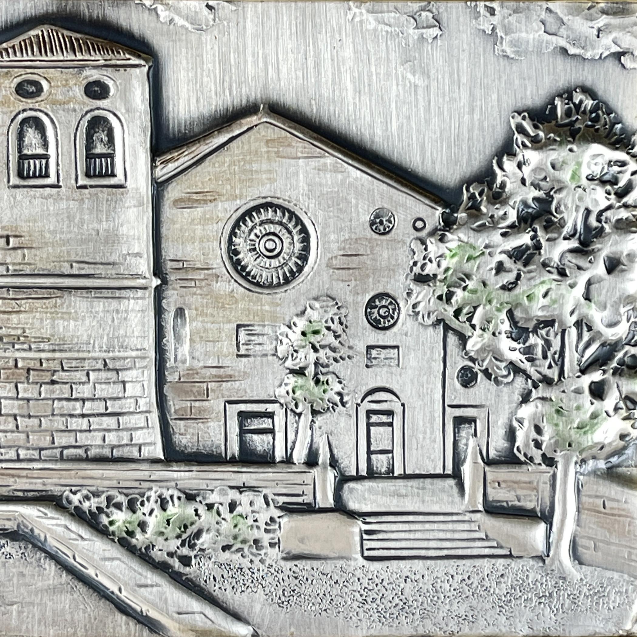 Late 20th Century Original Silver and Gold relief picture collection AG3, Italy, 2000s For Sale
