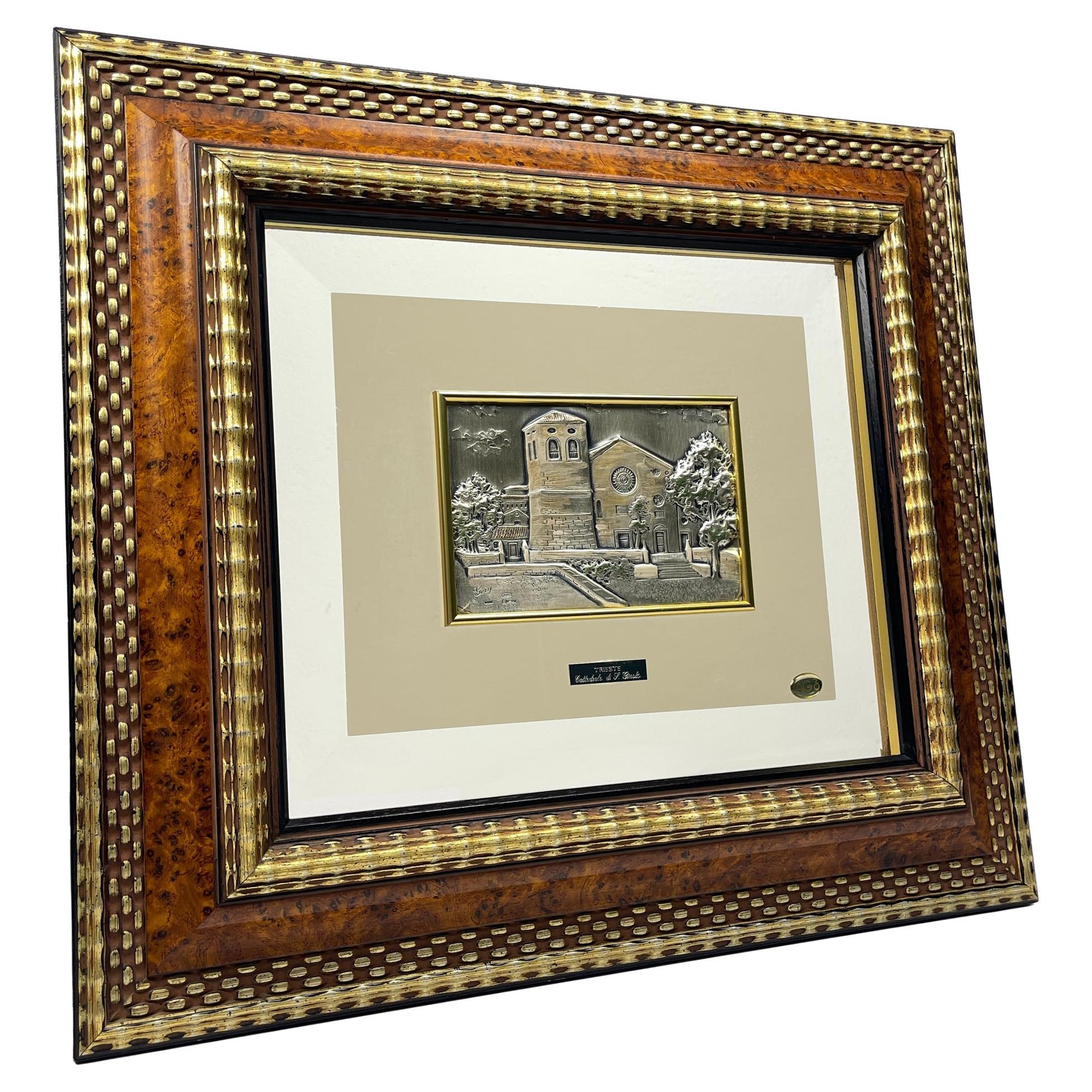 Original Silver and Gold relief picture collection AG3, Italy, 2000s For Sale