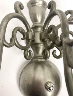 Original Silver Over Brass Williamsburg Wall Sconce, Quantity Available