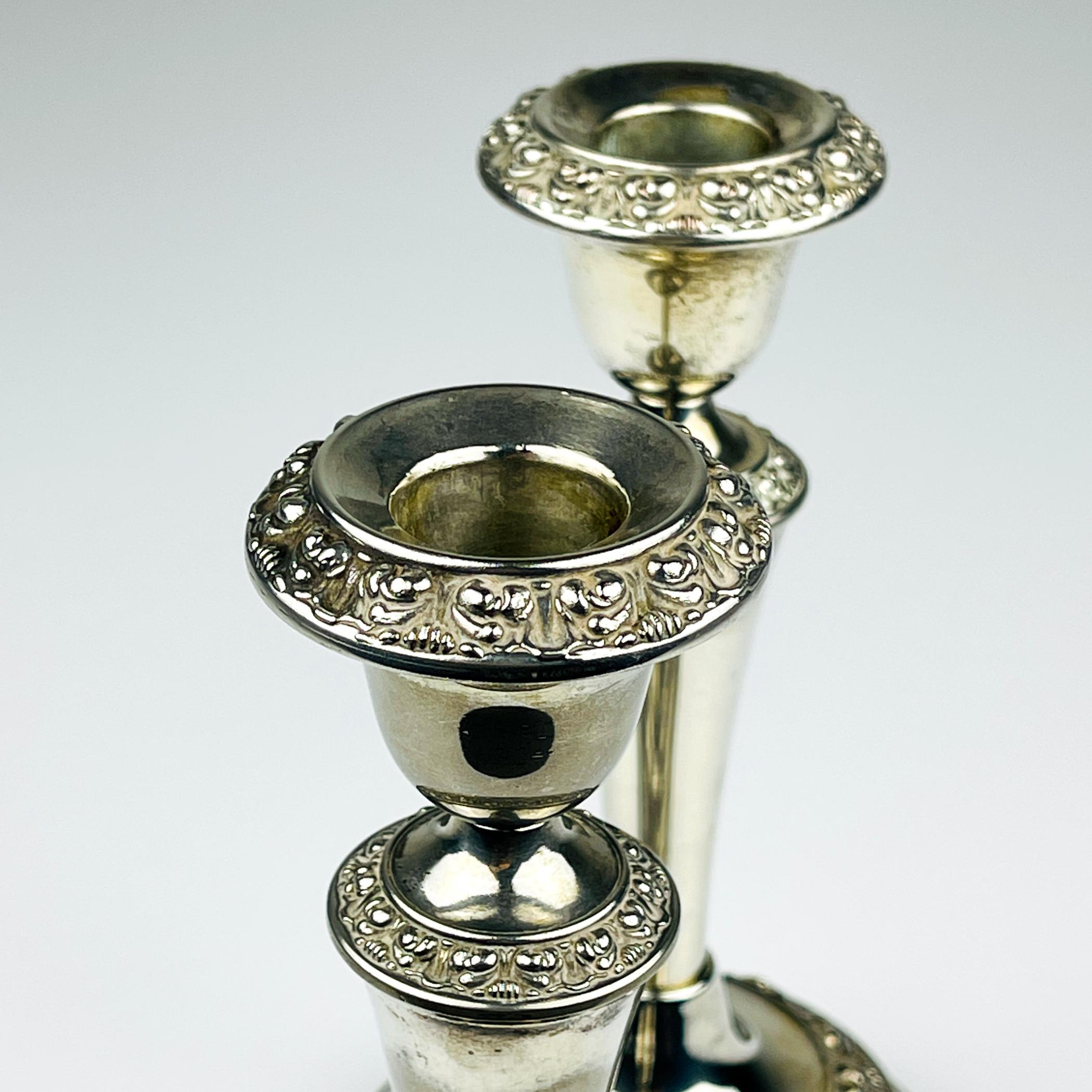 Portacandele originali in argento di IANTHE, Inghilterra, anni '50 in vendita 5