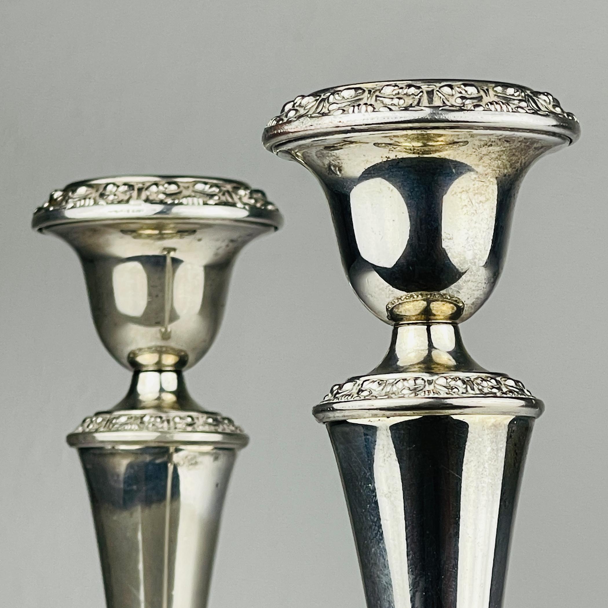 Portacandele originali in argento di IANTHE, Inghilterra, anni '50 in vendita 6