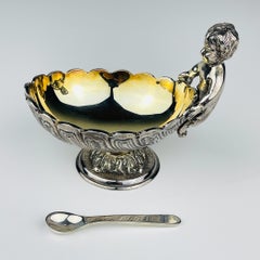 Original Silver-Plated Caviar Server by Royal Family Sheffield, Italy 1990s