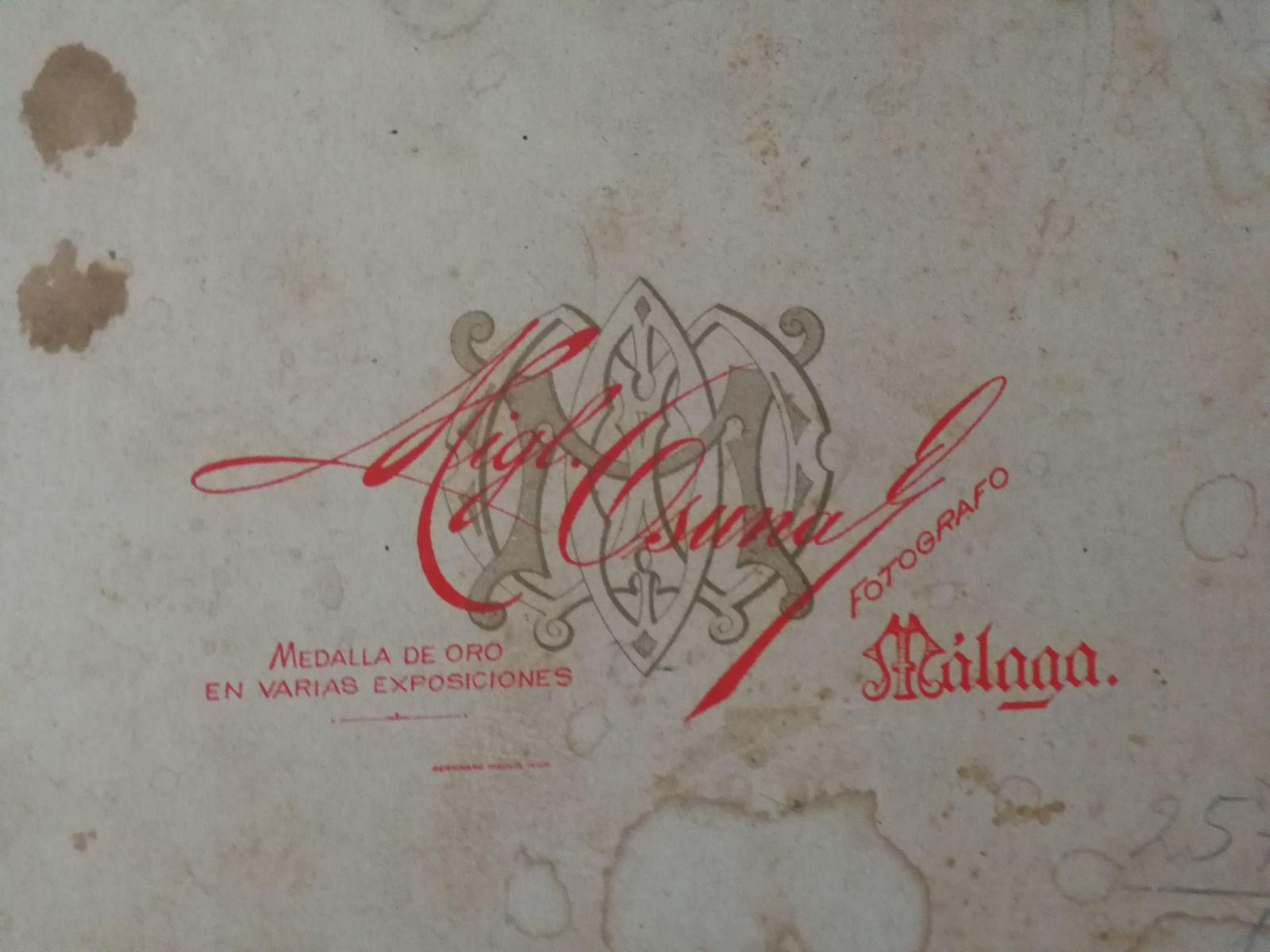 Paper Original sketch photograph of destroyed work by Casasola, signed 1895 For Sale