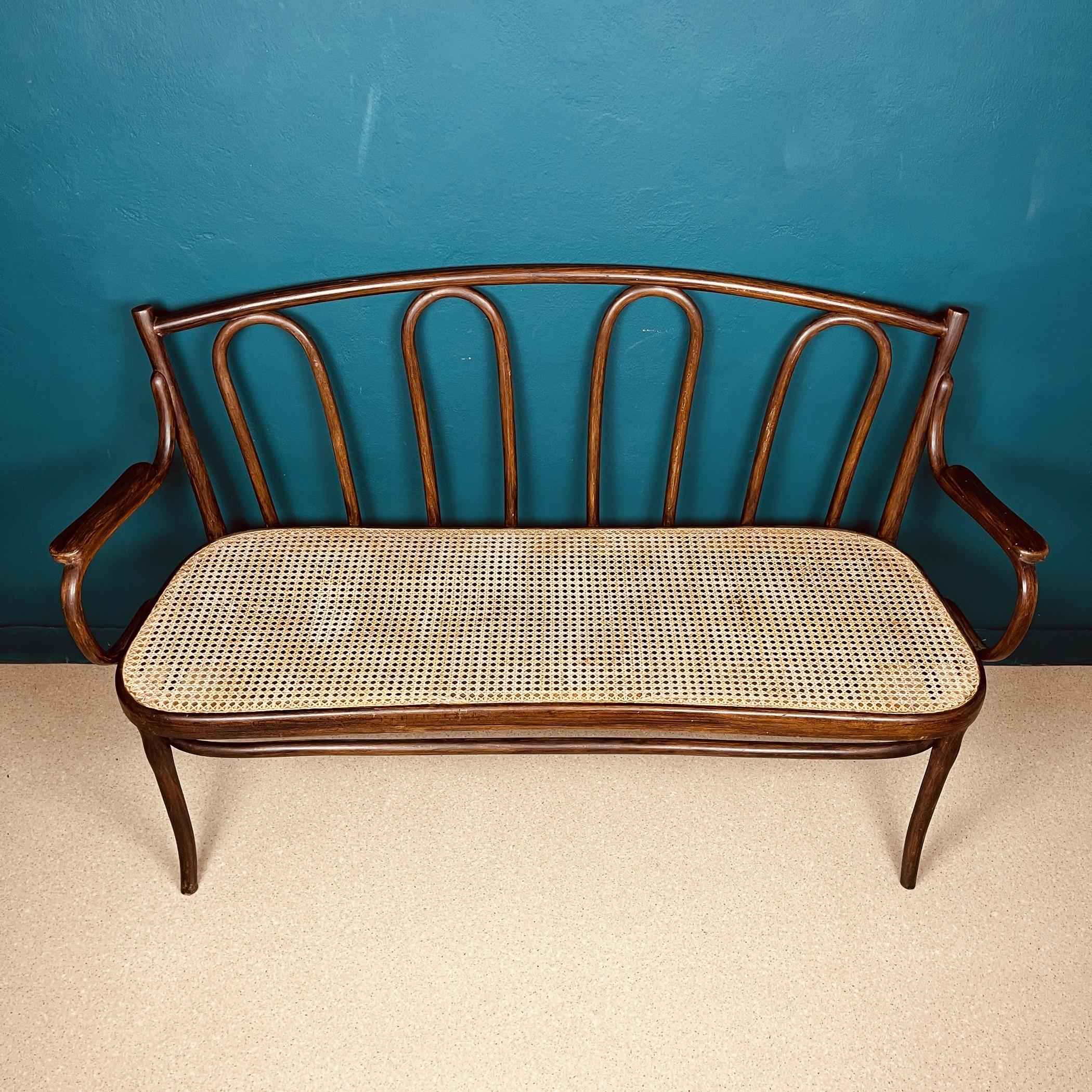 Biedermeier Original Sofa Canape Nr. 56 by Gebrüder Thonet Vienna Austria 1930s