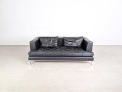 Divano originale de Sede DS-0040 Lederer Design Zweisitzer schwarz