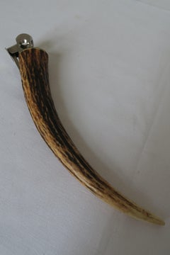 Cuillère à cigares Solingen originale avec poignée en corne de cerf