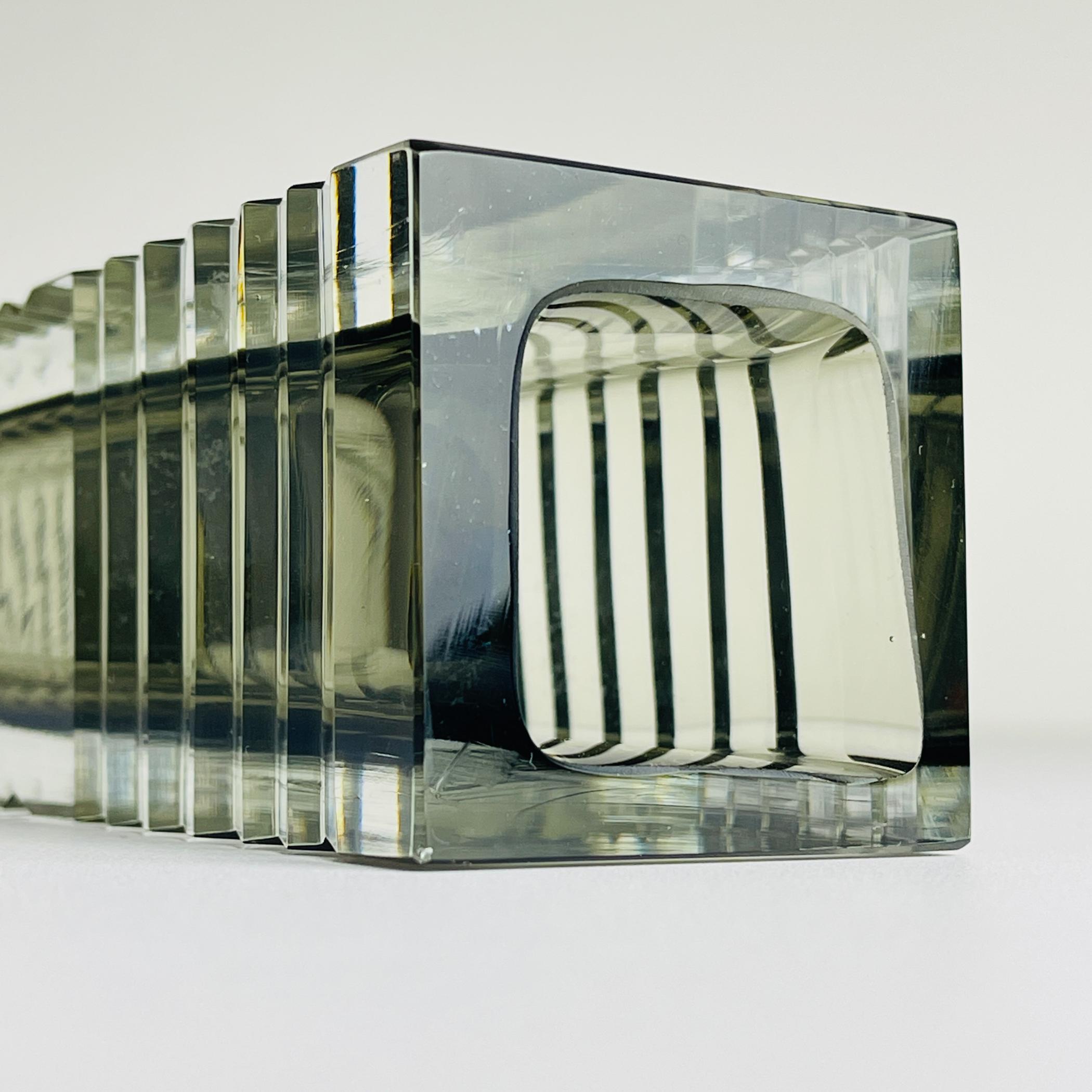 Original Sommerso Murano glass Vase by Pagnin & Bon, Italy 1960s For Sale 3