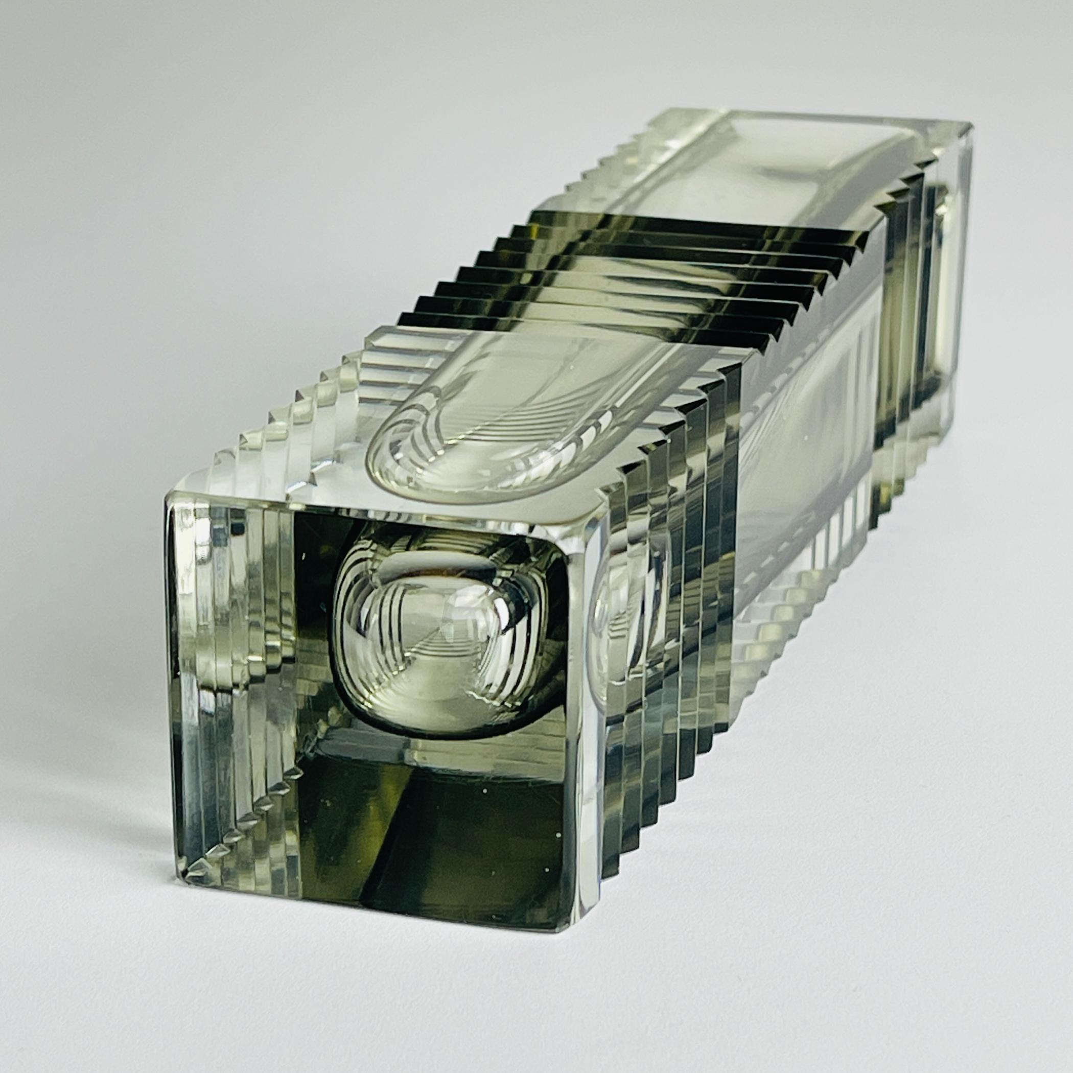 Original Sommerso Murano glass Vase by Pagnin & Bon, Italy 1960s For Sale 4