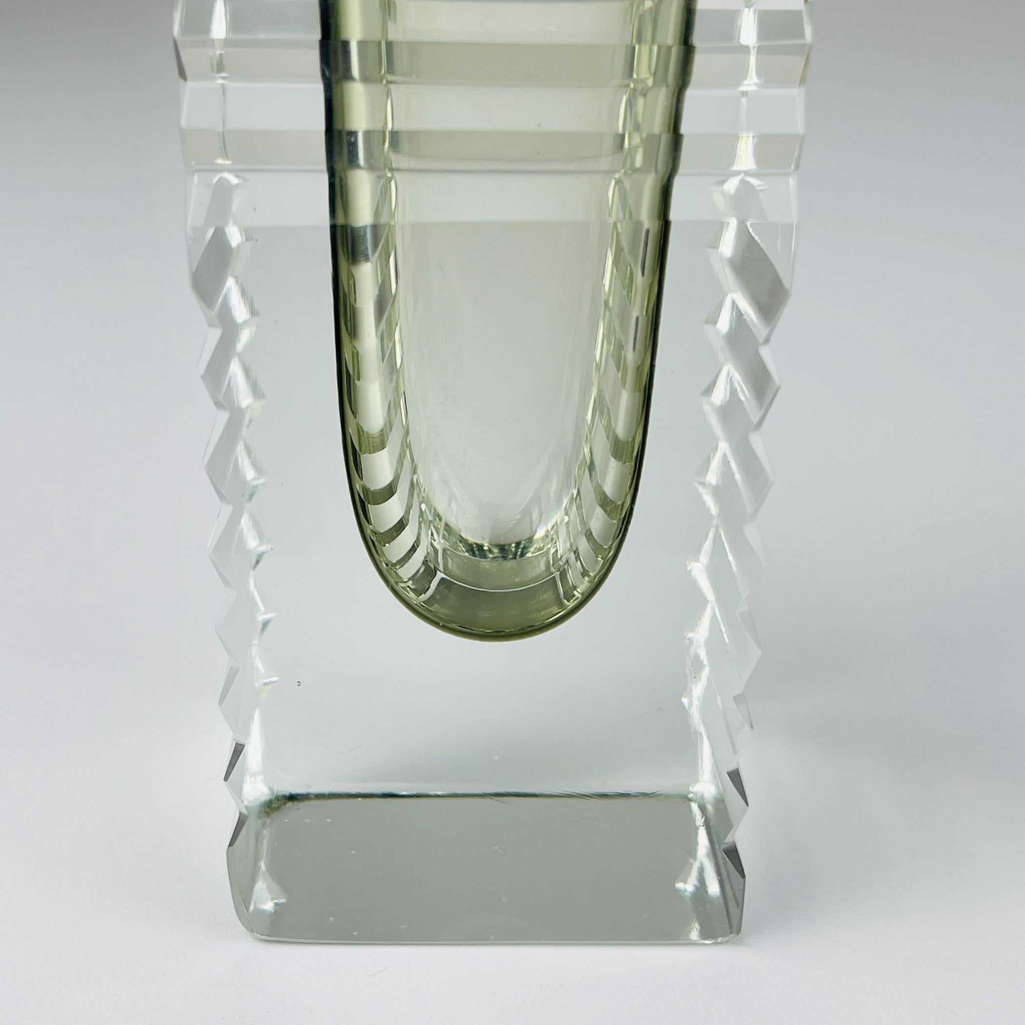 Original Sommerso Murano glass Vase by Pagnin & Bon, Italy 1960s For Sale 6