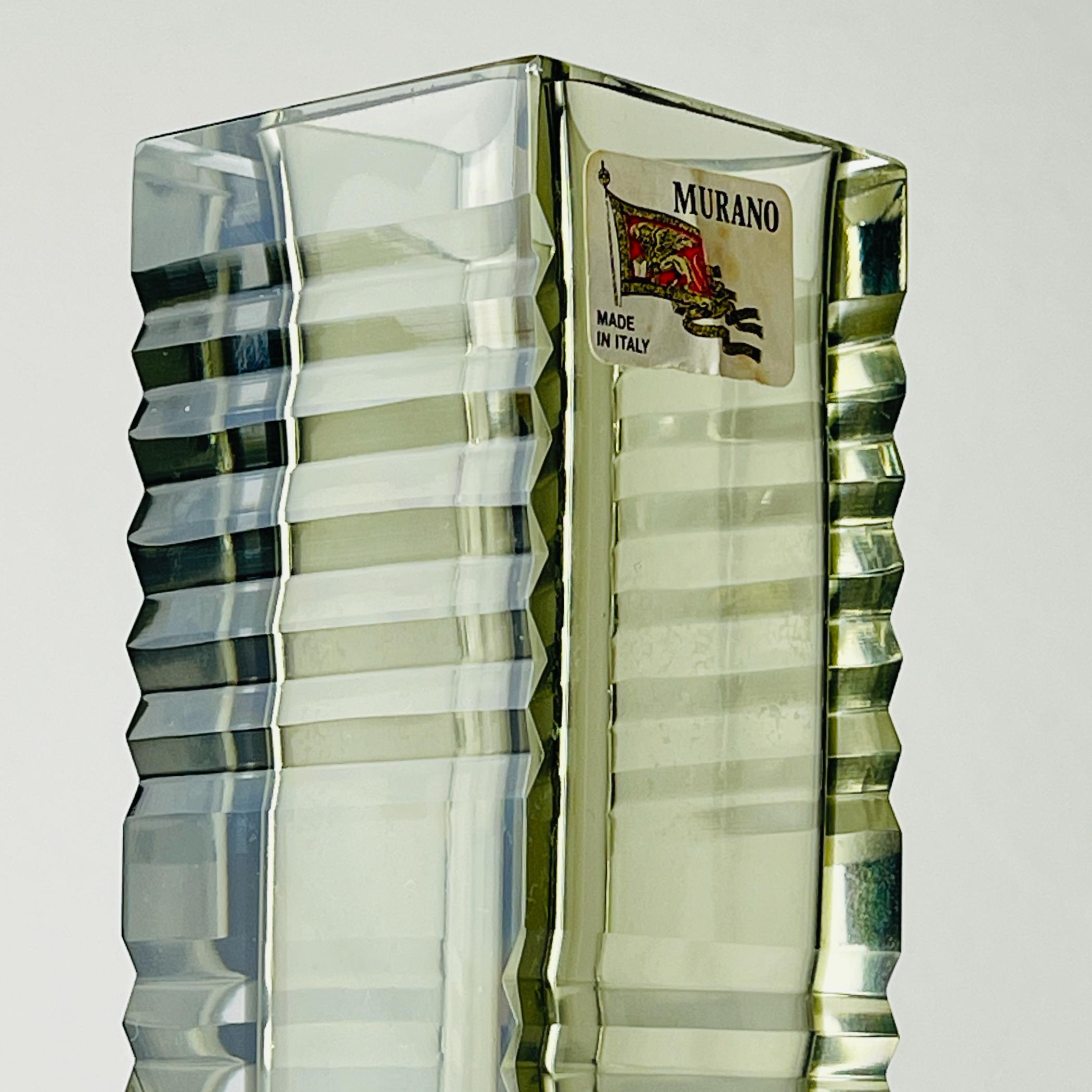 Original Sommerso Murano glass Vase by Pagnin & Bon, Italy 1960s For Sale 8