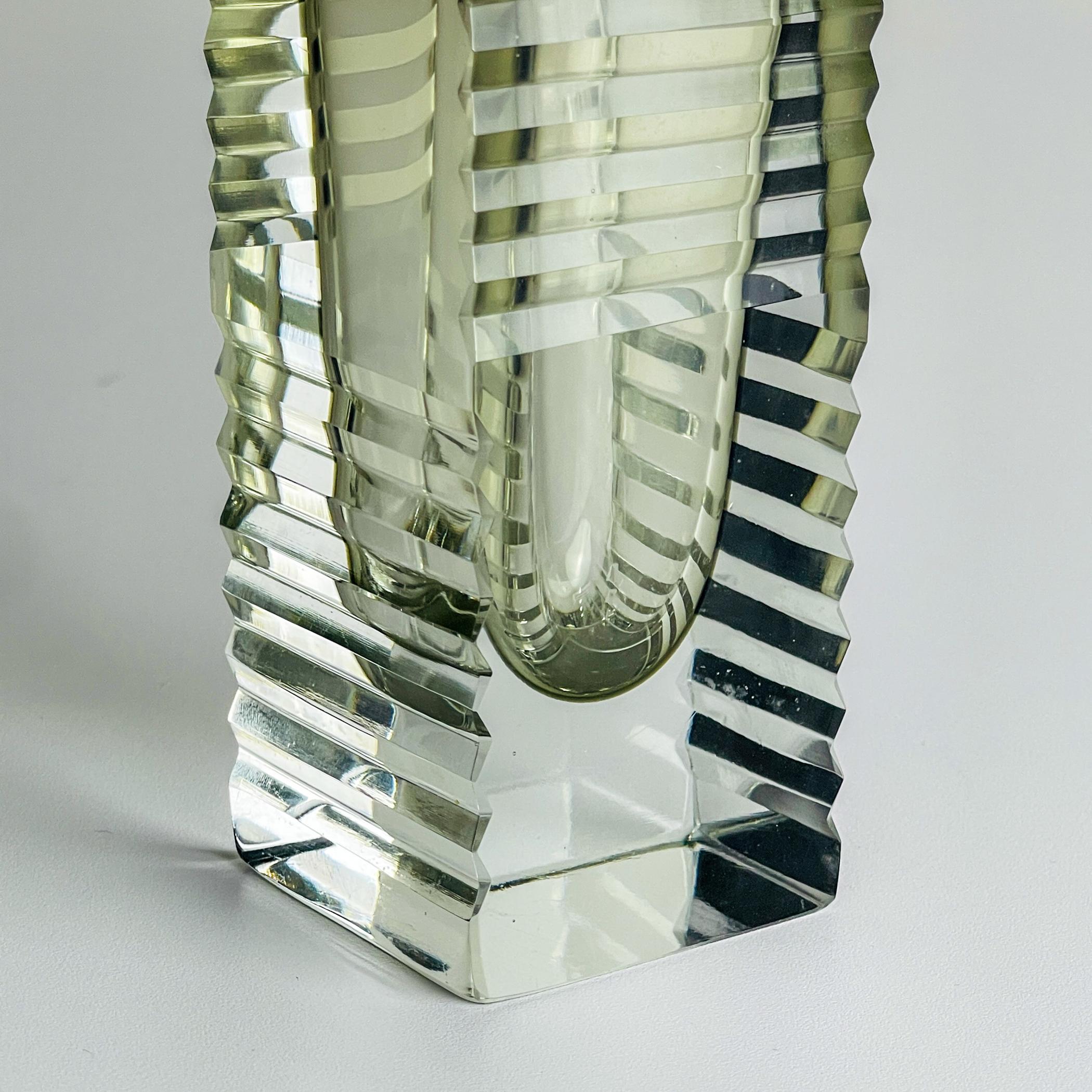 Italian Original Sommerso Murano glass Vase by Pagnin & Bon, Italy 1960s For Sale