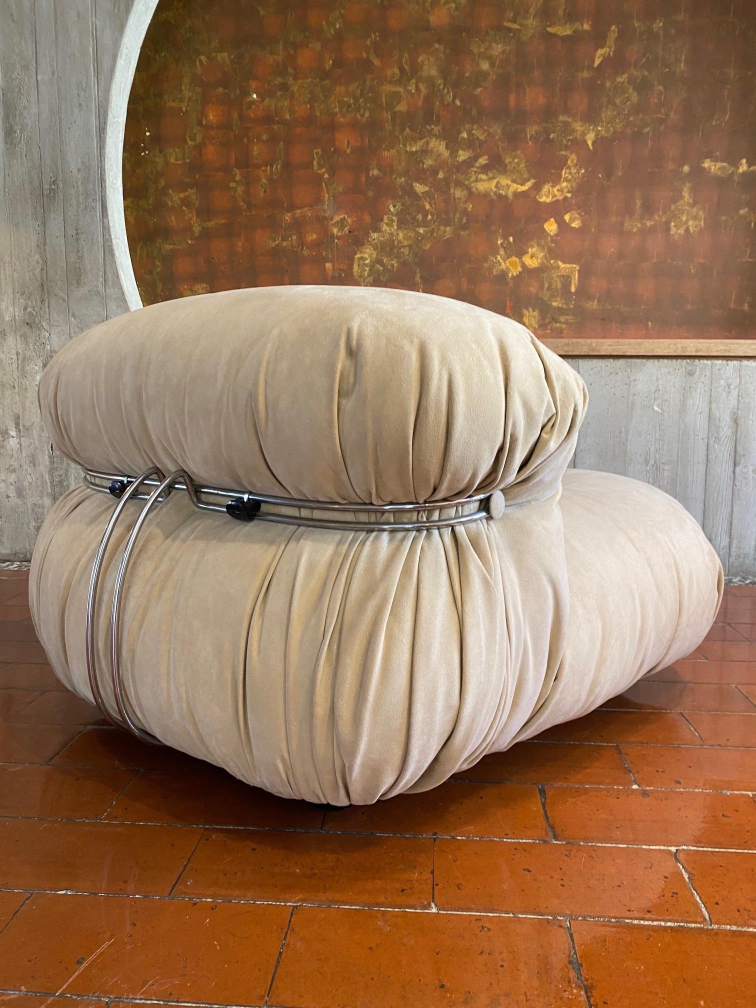 Original Soriana Lounge Chair by Afra & Tobia Scarpa, Cassini, 1970s 4