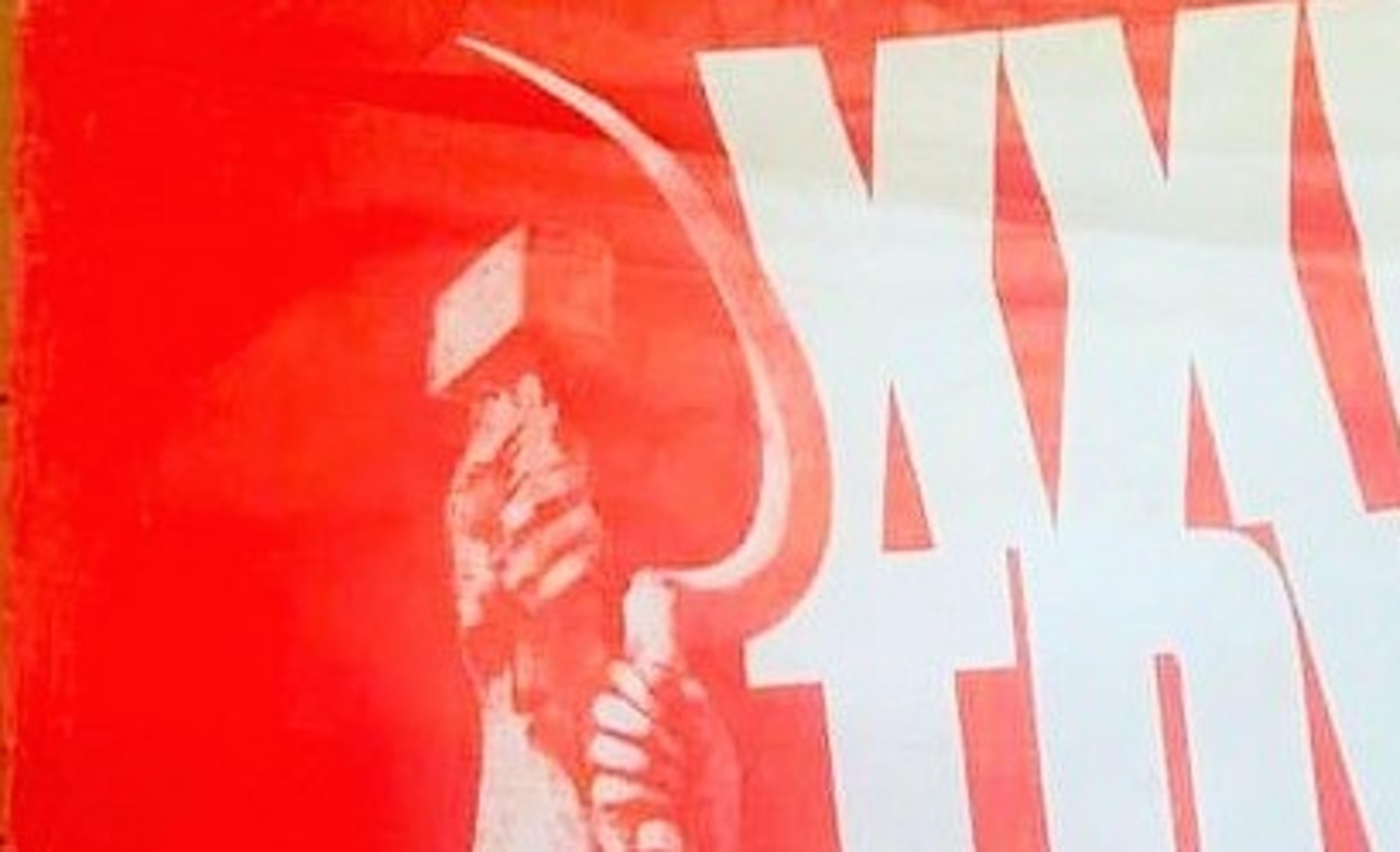Cartel soviético con la 
