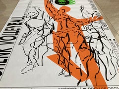 Original Sport Design Volleyball Poster, 1993 / Czechoslovakia