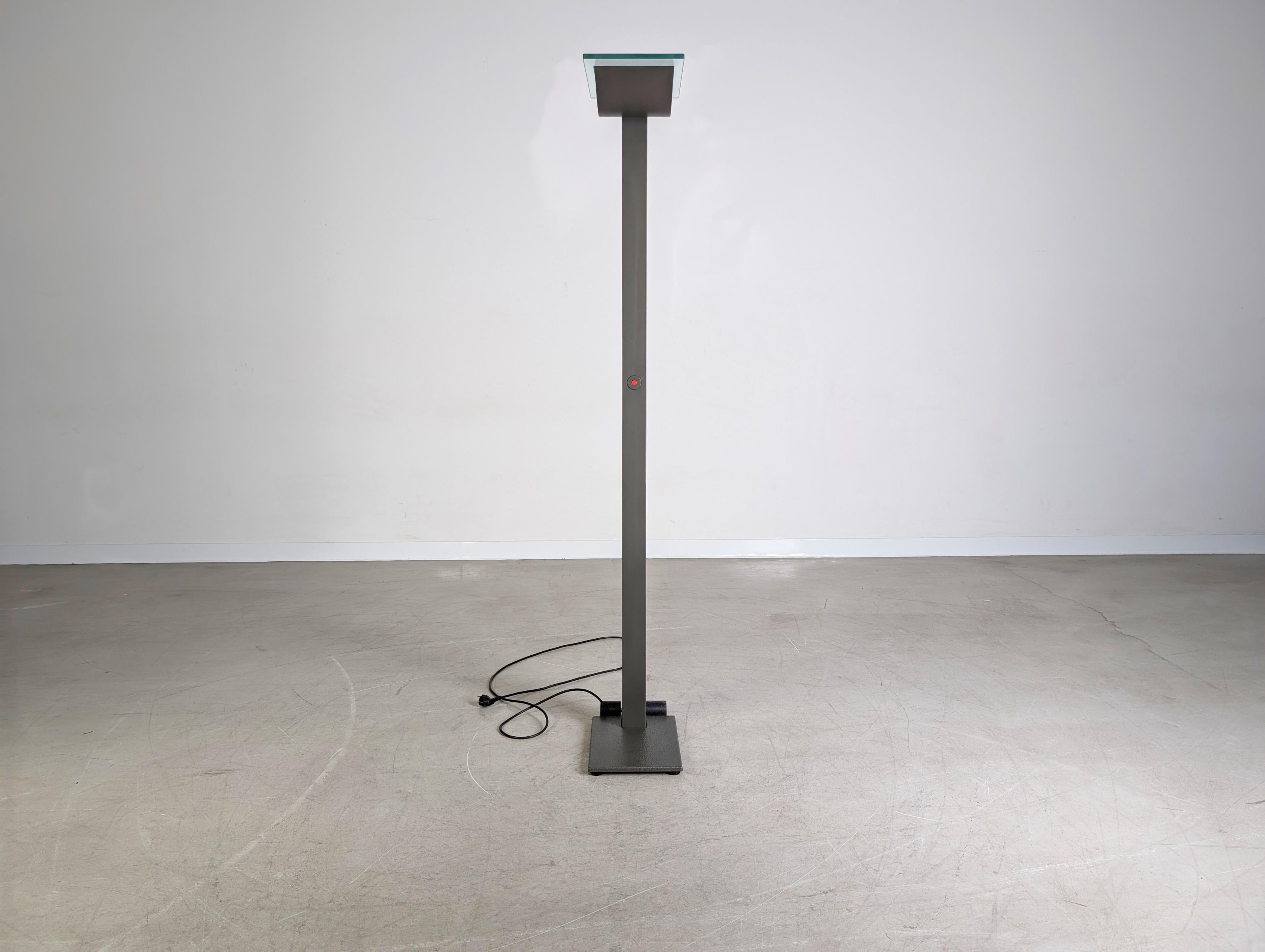 Mid-Century moderno Original Staff ID-S Bodenlampe Stehleuchte Ettore Sottsass Glas in vendita