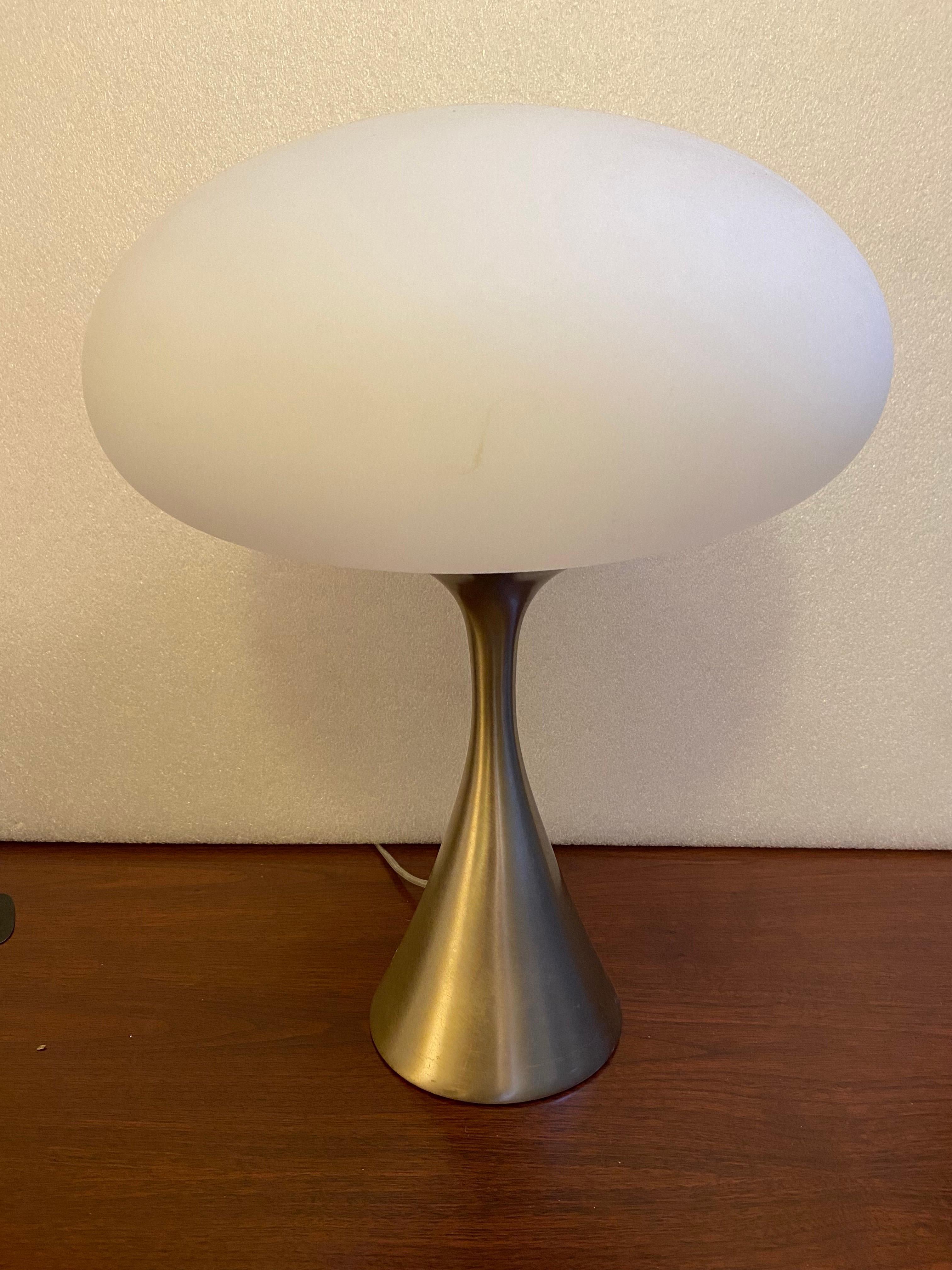chrome mushroom table lamp