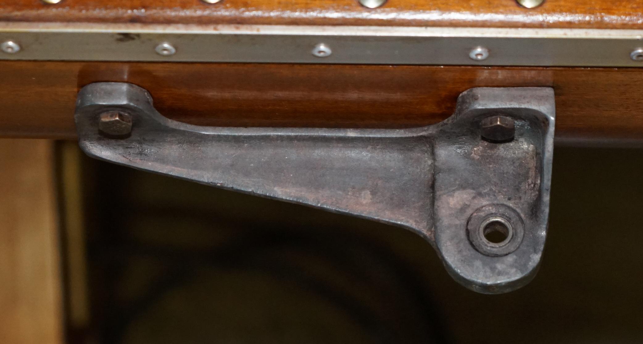 ORIGINAL STAMPED GIANCARLO DE ASTIS T-28 A TROJAN AEROPLANE WiNG AVIATOR DESK For Sale 4