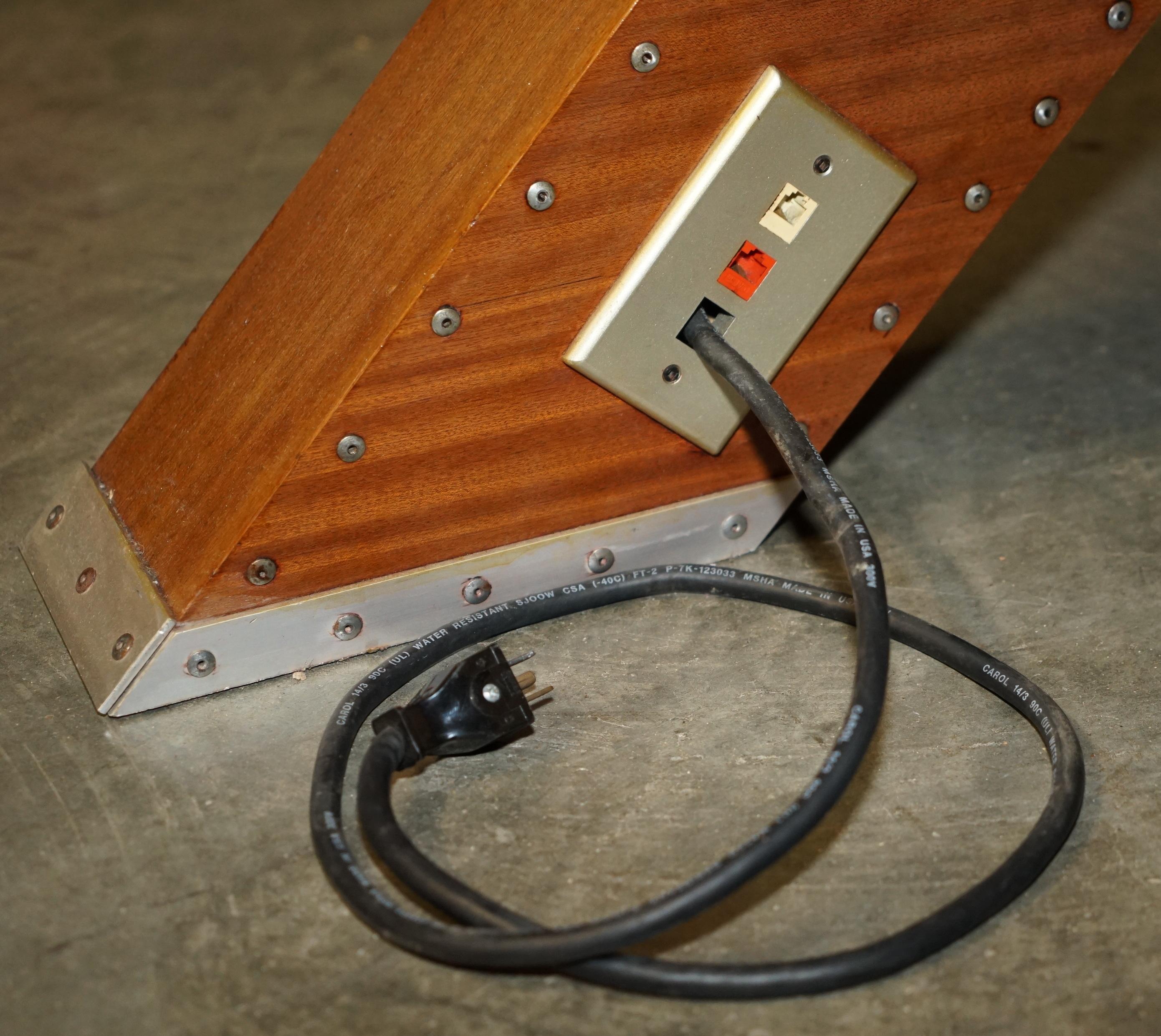 ORIGINAL STAMPED GIANCARLO DE ASTIS T-28 A TROJAN AEROPLANE WiNG AVIATOR DESK For Sale 5