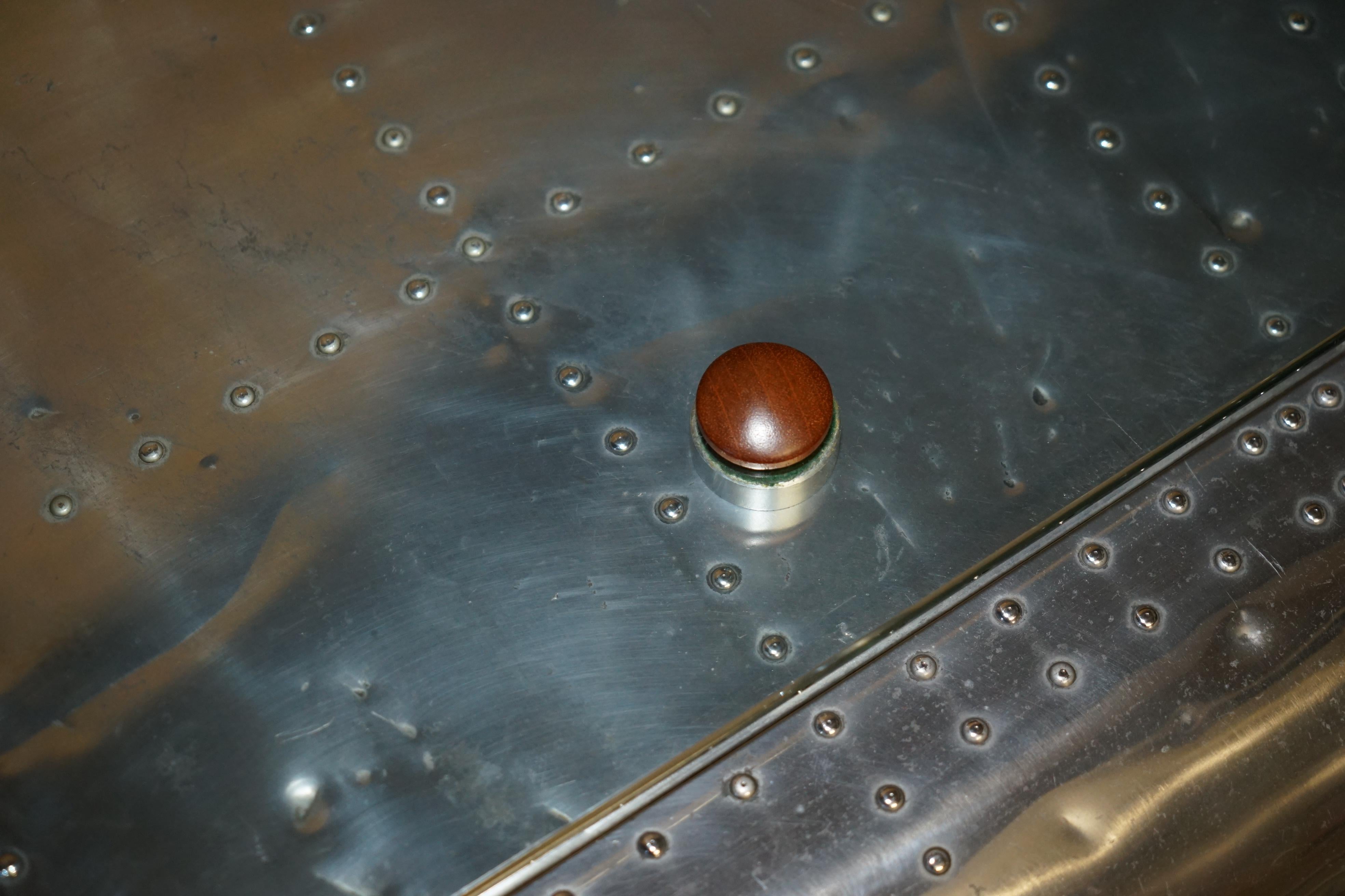 ORIGINAL STAMPED GIANCARLO DE ASTIS T-28 A TROJAN AEROPLANE WiNG AVIATOR DESK For Sale 12