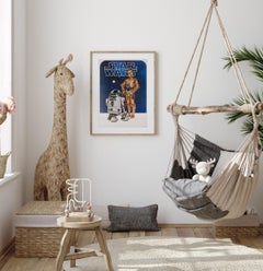 Original "Star Wars", Droids 1977 Film Movie Poster US Commercial - Linen Backed