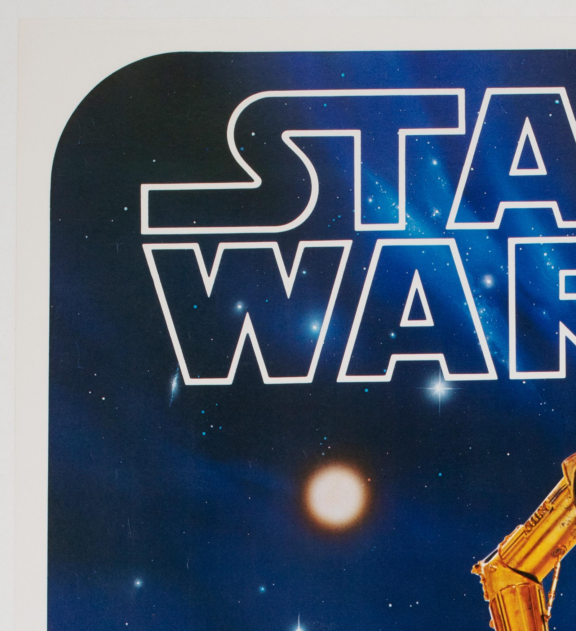 Américain Affiche originale du film « Star Wars », Droids, 1977, commerciale américaine, support en lin en vente