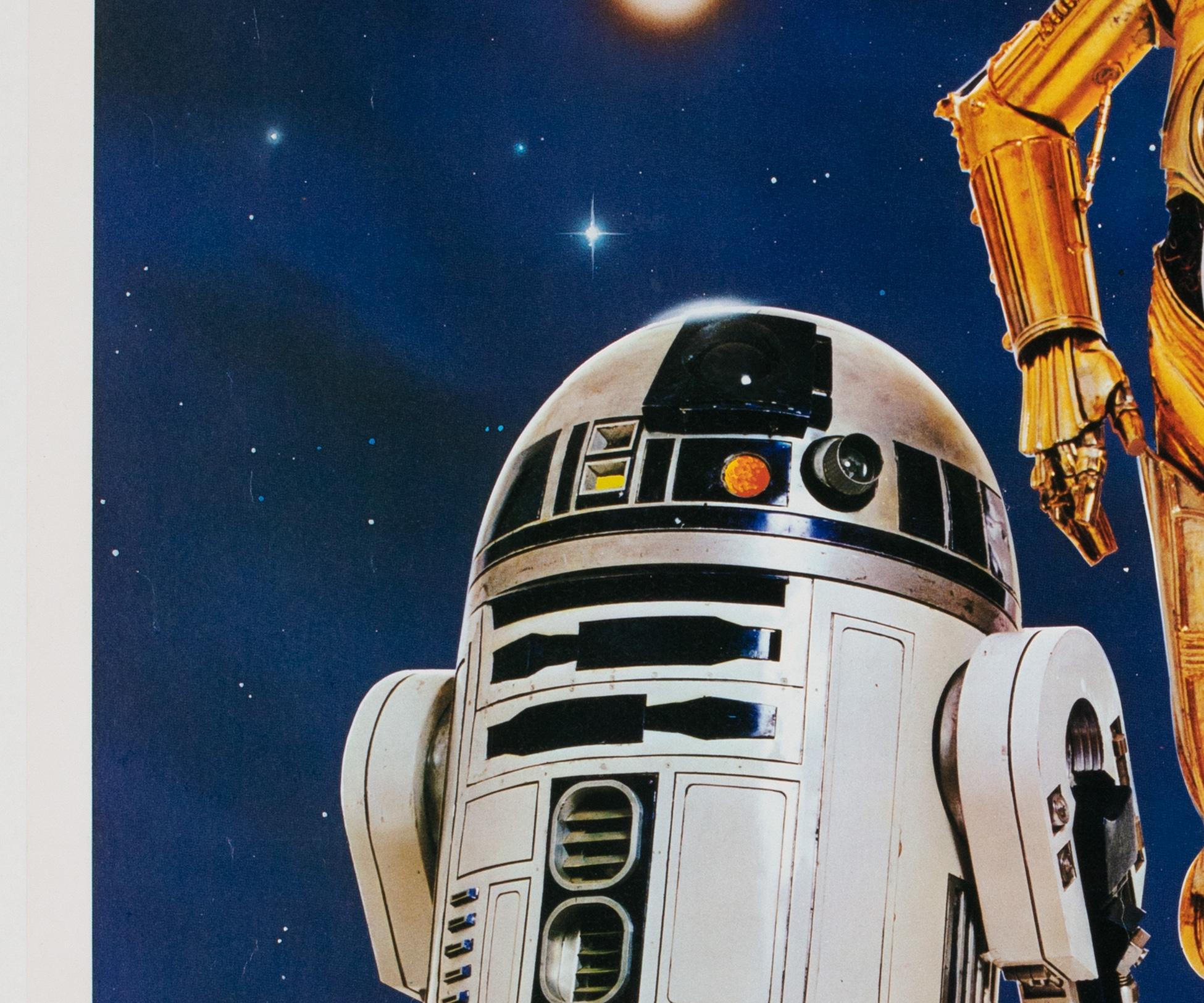 20ième siècle Affiche originale du film « Star Wars », Droids, 1977, commerciale américaine, support en lin en vente
