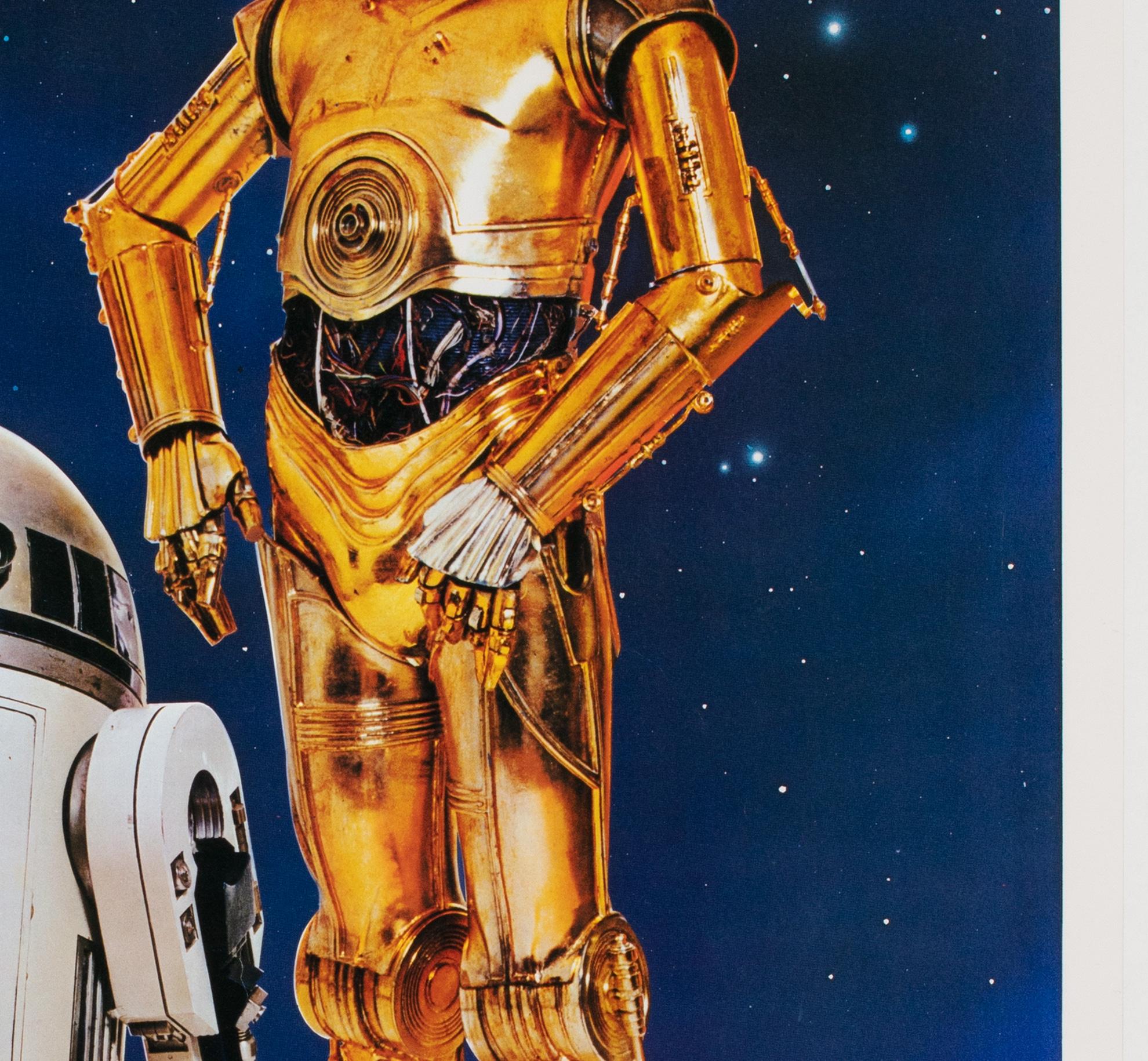 Lin Affiche originale du film « Star Wars », Droids, 1977, commerciale américaine, support en lin en vente