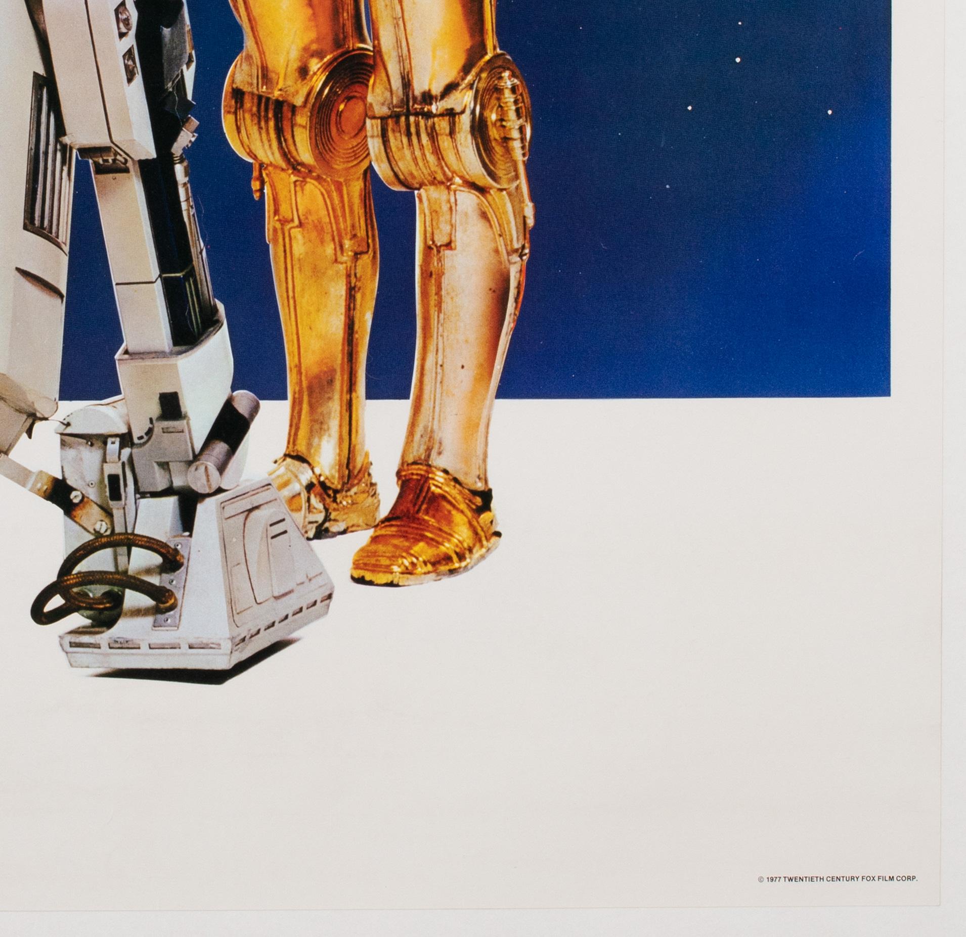 Affiche originale du film « Star Wars », Droids, 1977, commerciale américaine, support en lin en vente 2