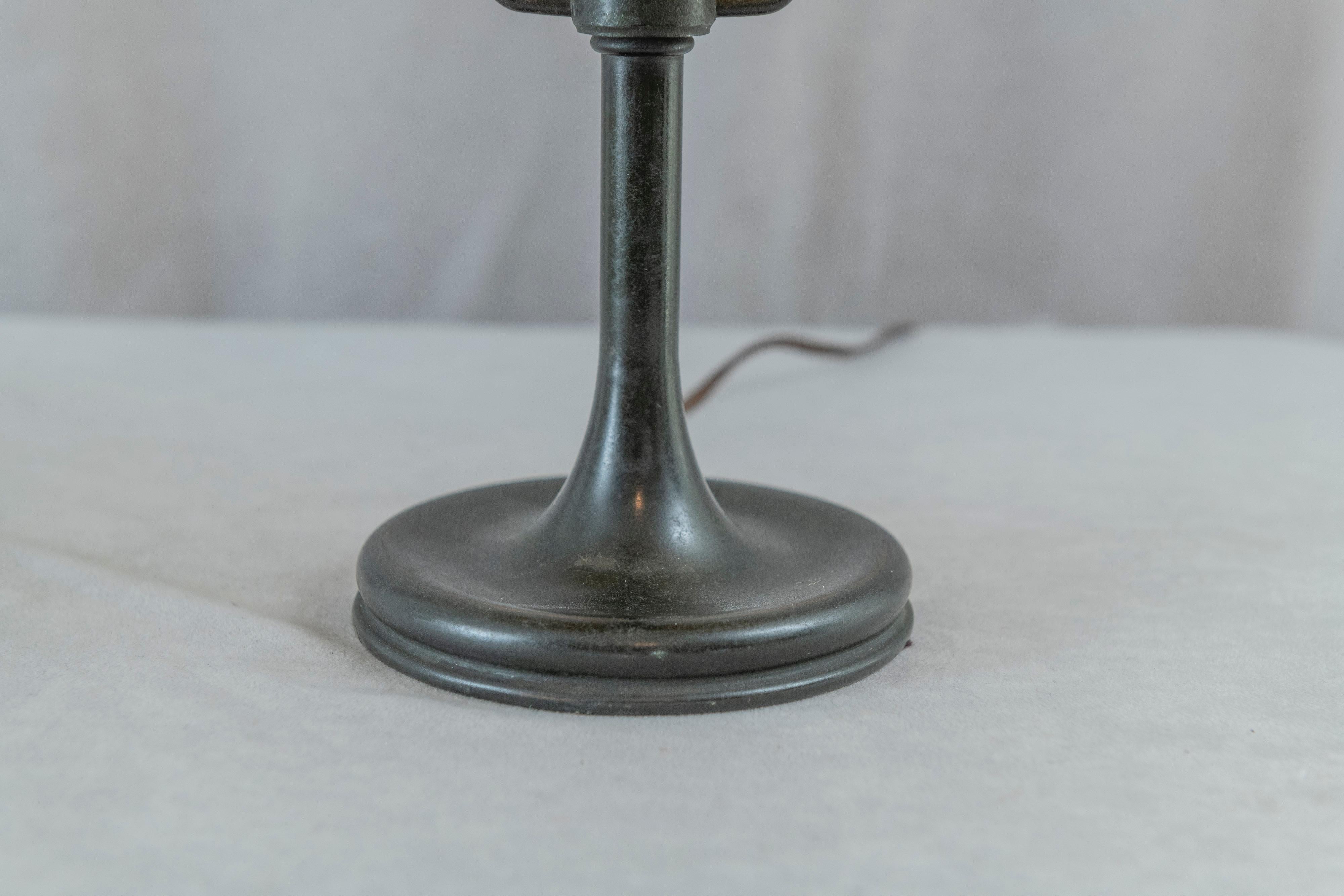 Original Steuben Lamp, w/ Hand Blown Aurene Shade, ca. 1905 In Excellent Condition In Petaluma, CA