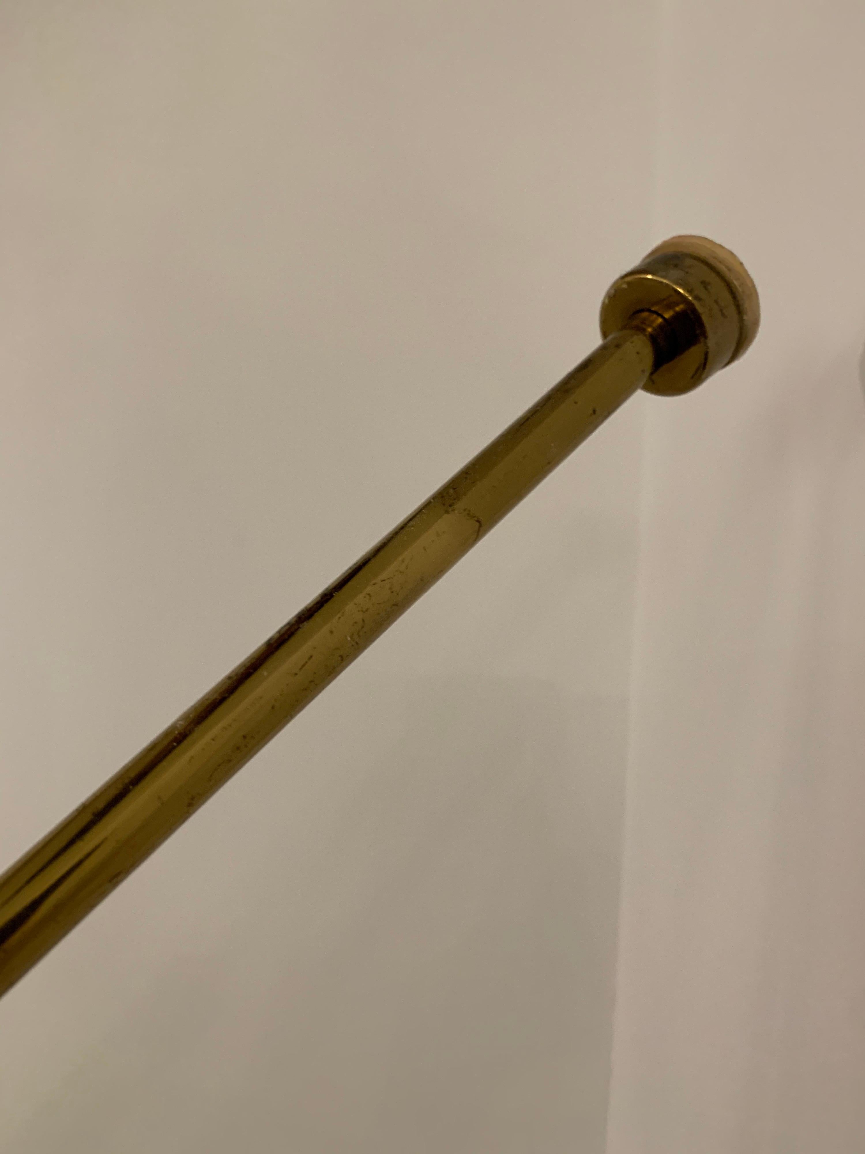 Original Stiffel Tension Rod Brass Floor Light For Sale 6