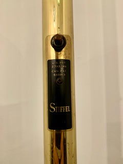 Original Stiffel Tension Rod Brass Floor Light