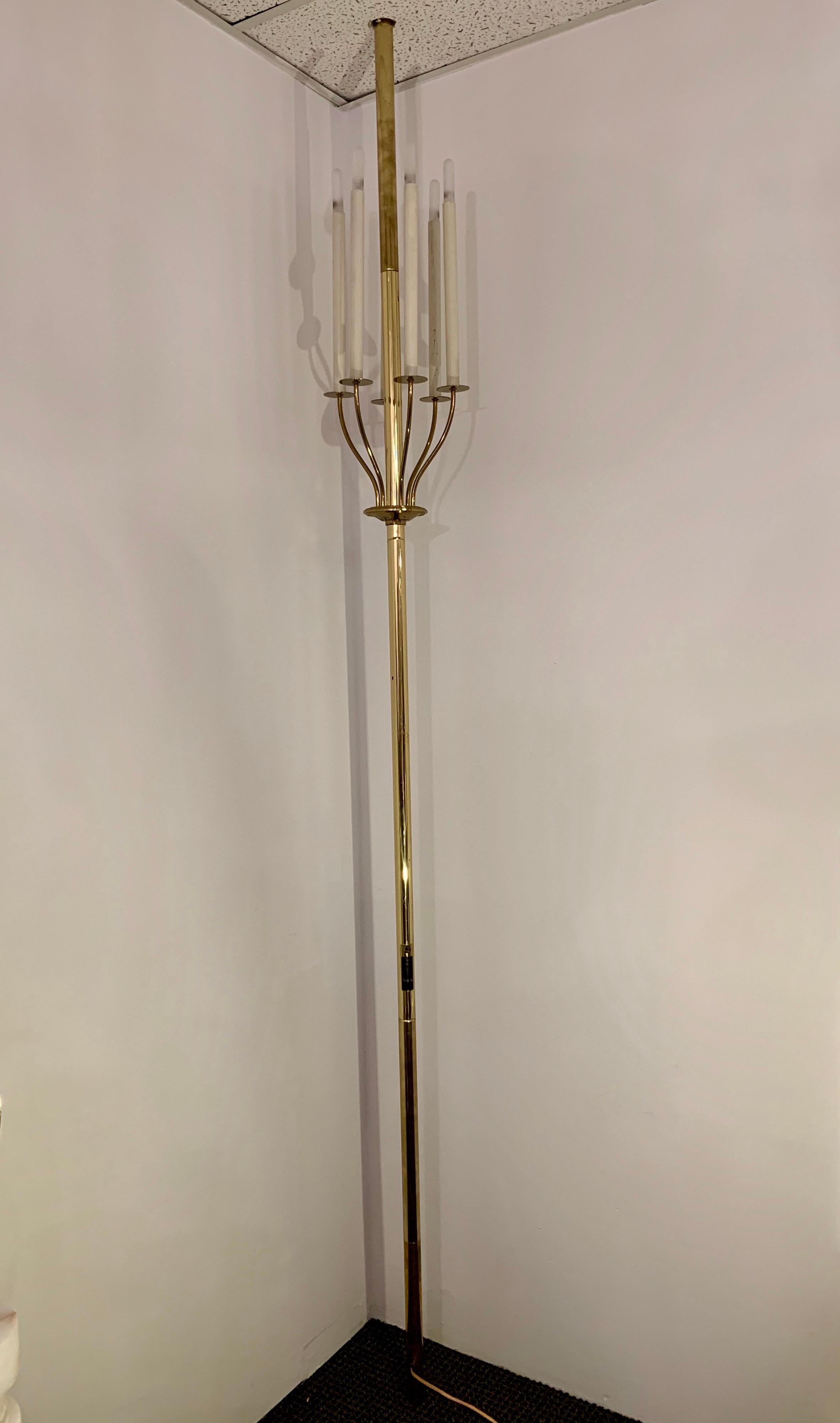 antique brass tension rod