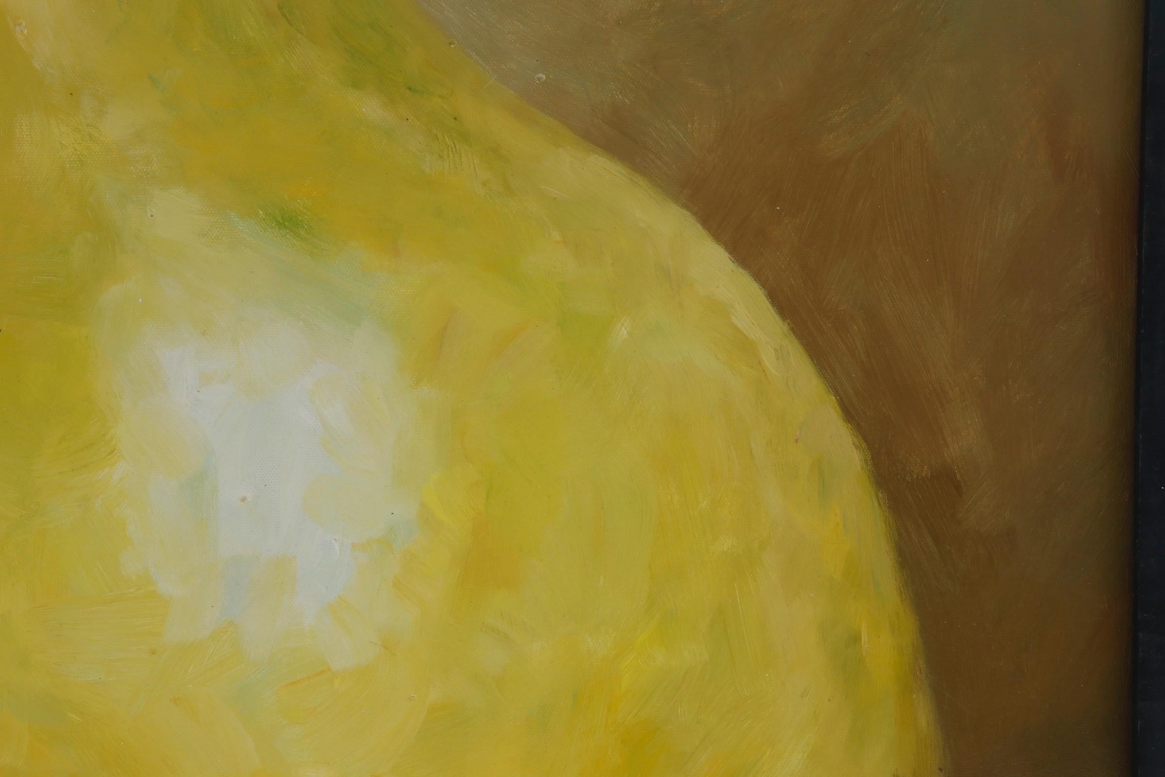 Original Stillleben 'Birne' Acryl auf Leinwand im Zustand „Gut“ im Angebot in Bradenton, FL