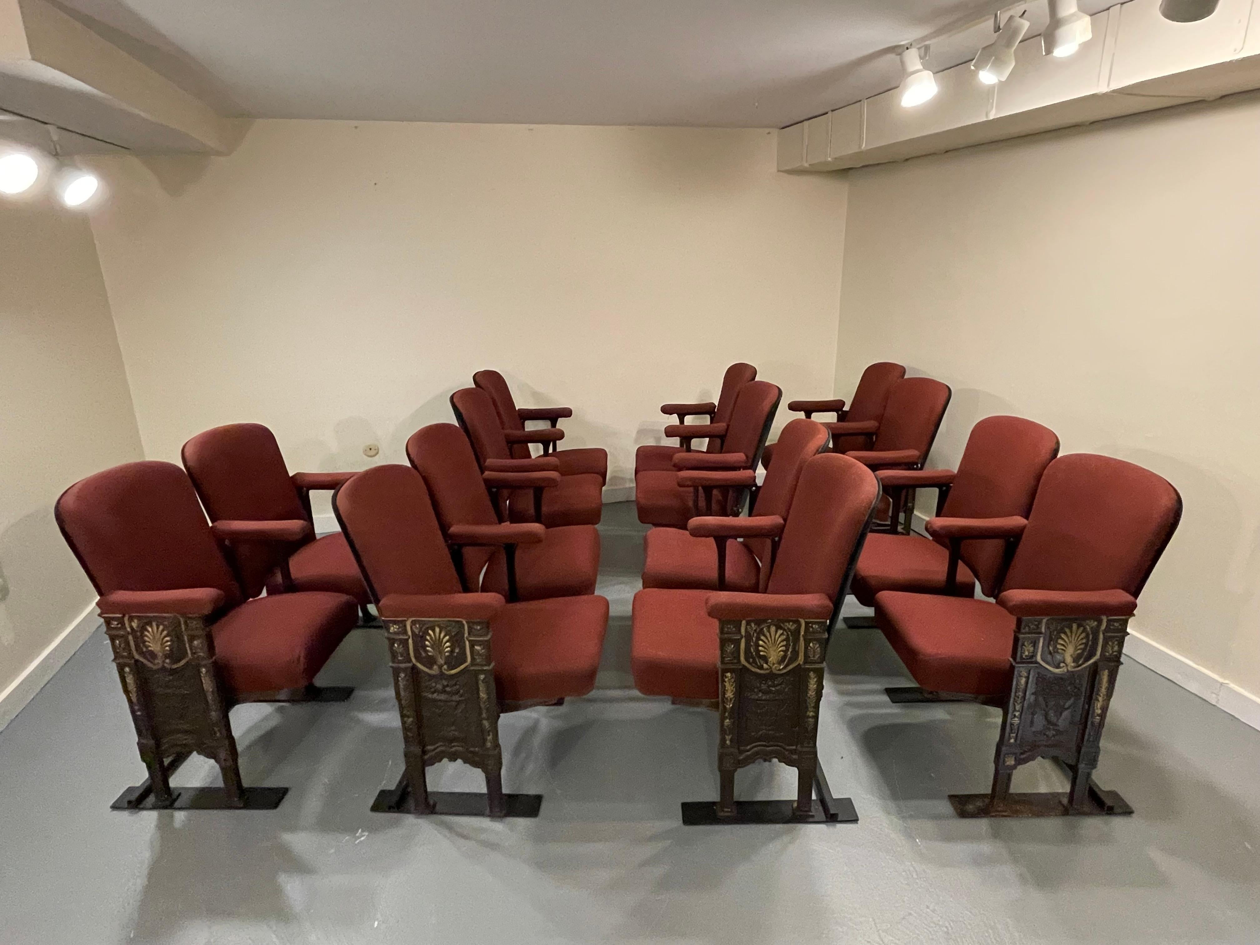 Upholstery Original Studio54 Newyork Art Deco Theater Seating Chairs