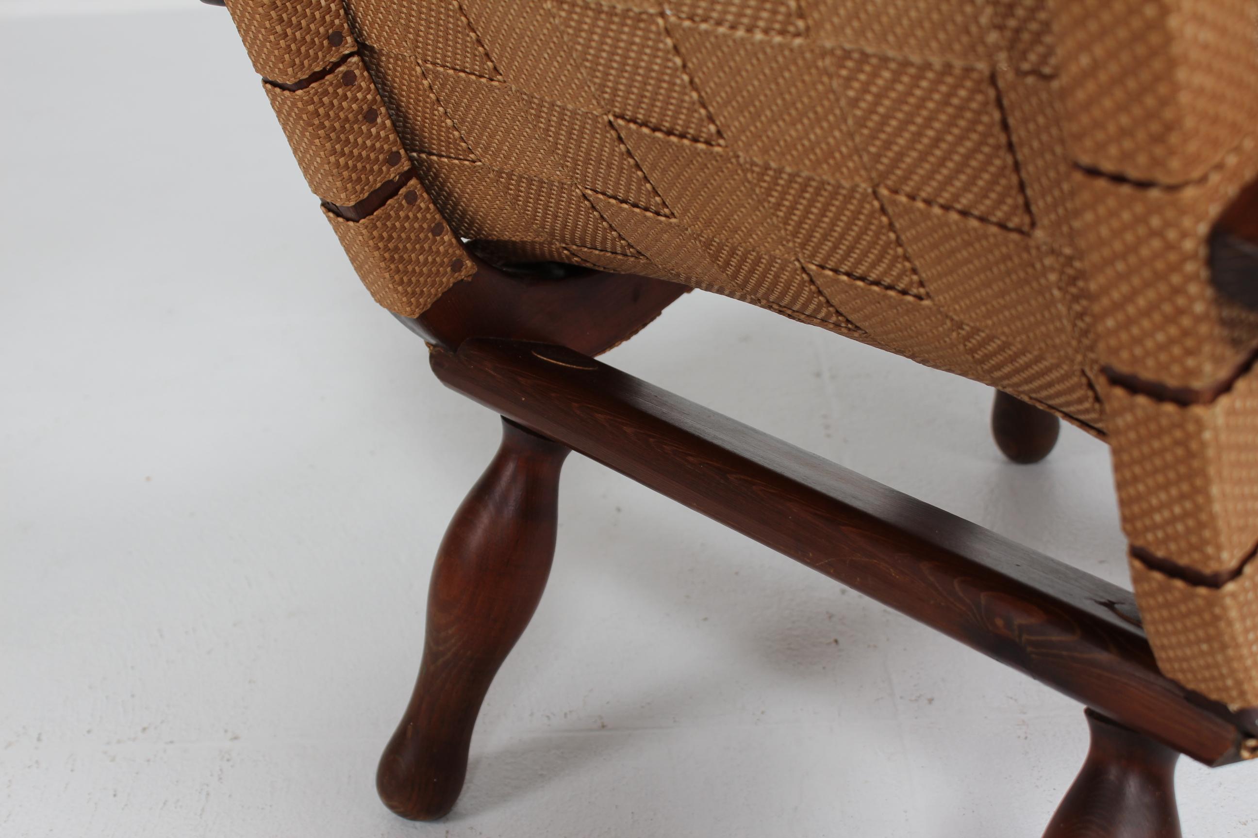 Butaca original sueca al estilo de Karl Scröder, años 1930-1940 en venta 2